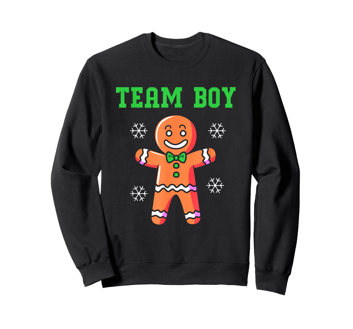 Christmas Gingerbread Man Team Boy Gender Reveal T-Shirt