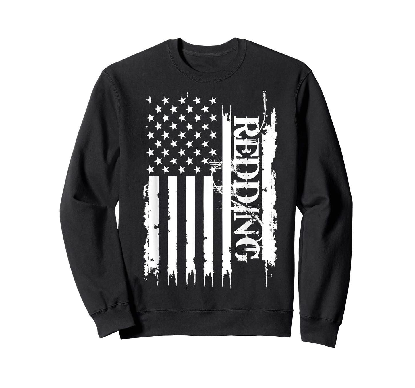 Redding United States Distressed w US Flag T-Shirt