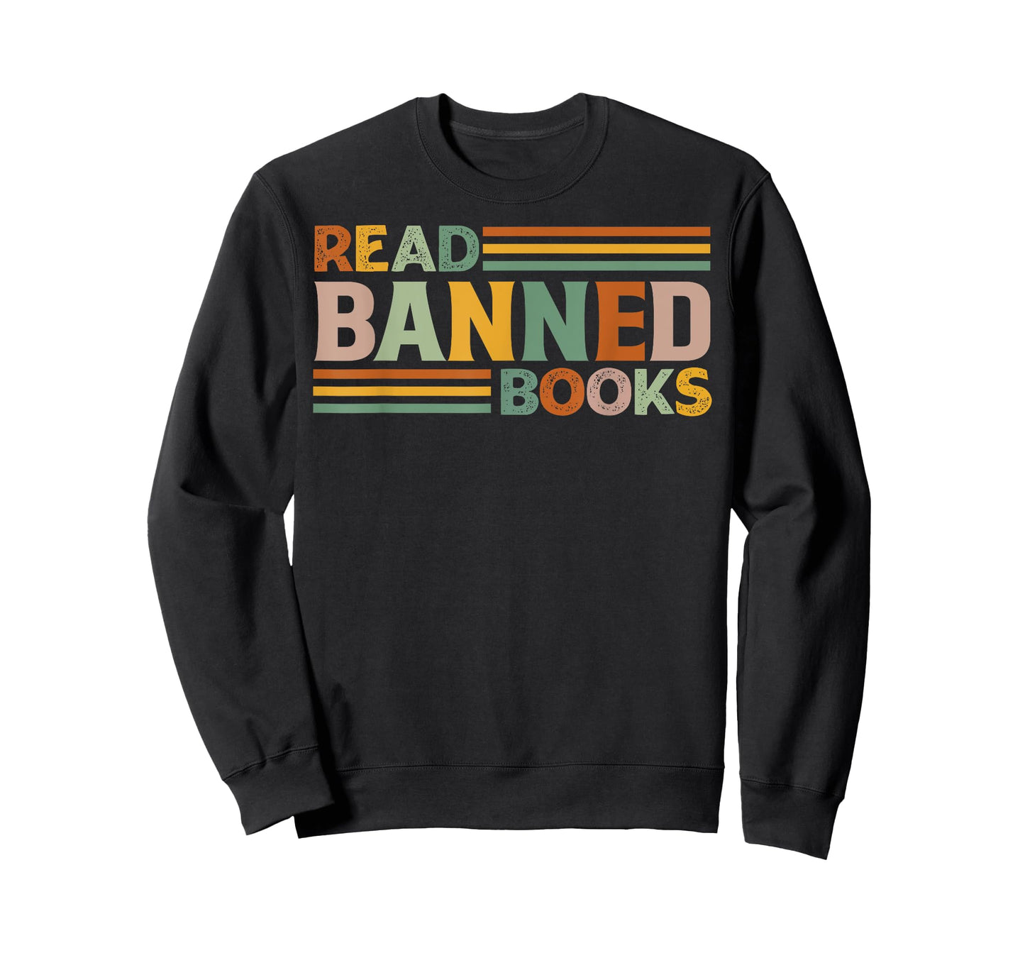 Cool Publication - Read - Old Stuff Read Banned Books T-Shirt - Unisex-Adults - Black - Small - Short Sleeve