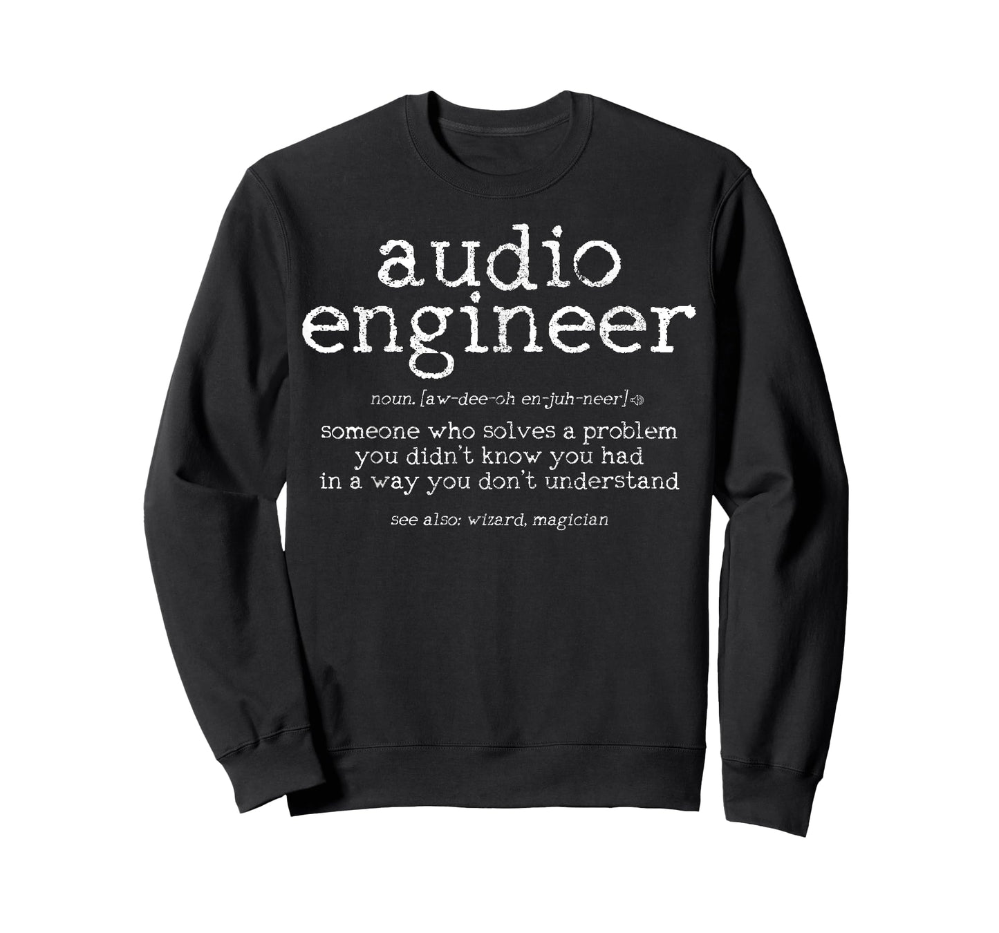 Audio Engineer Definition Sound Technician Engineering T-Shirt