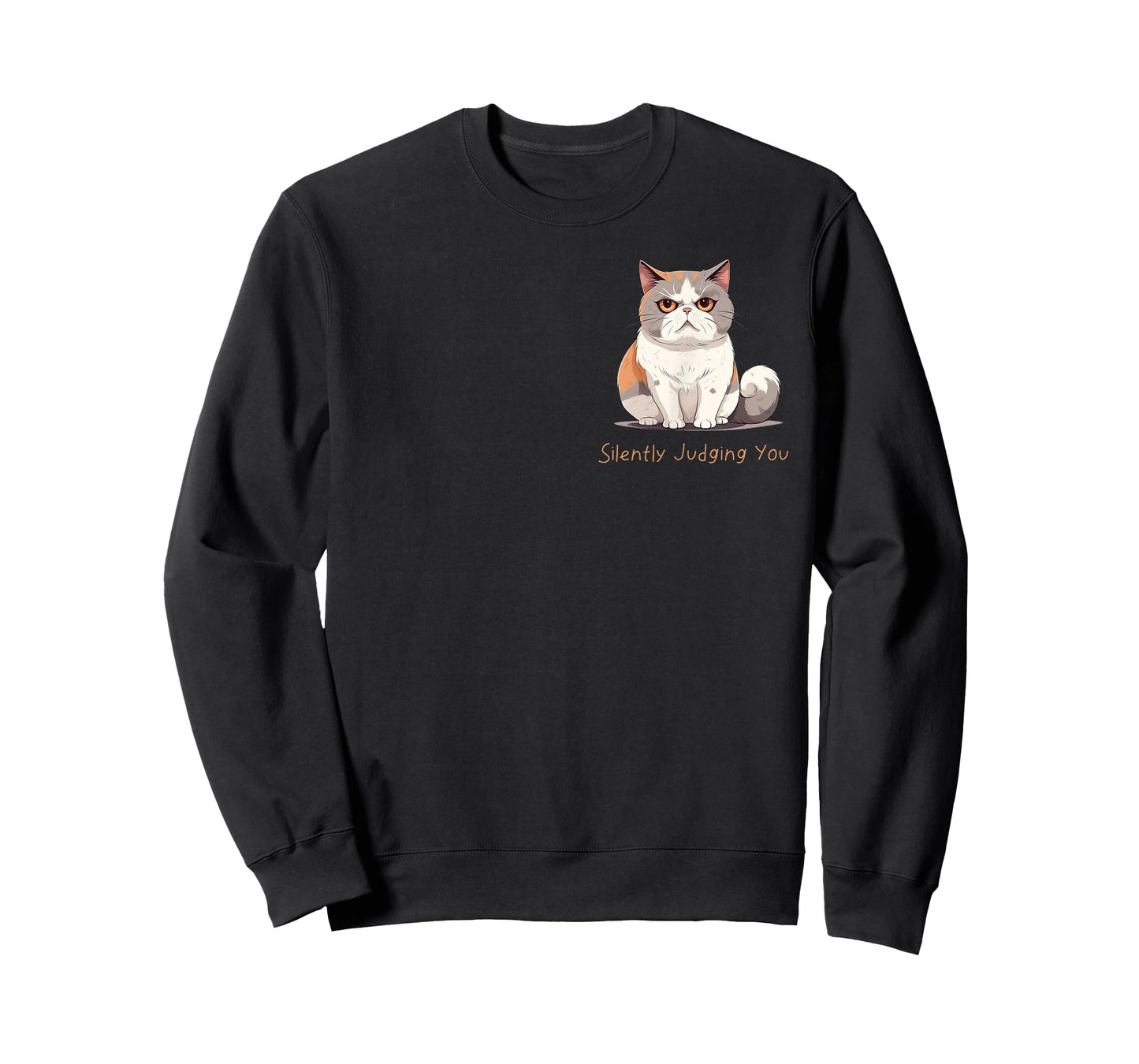 "Silently Judging You" funny cat graphic design T-Shirt