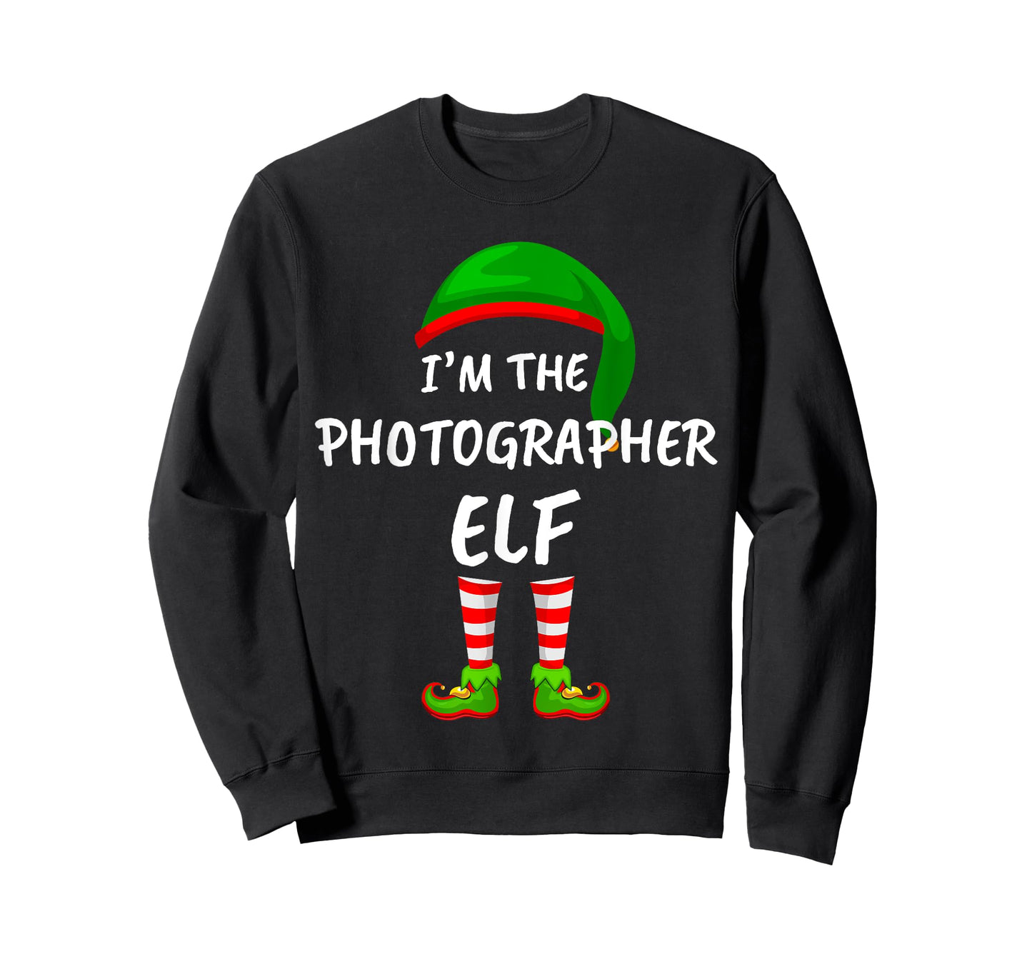 Matching Family I'm The Photographer Elf Christmas T-Shirt