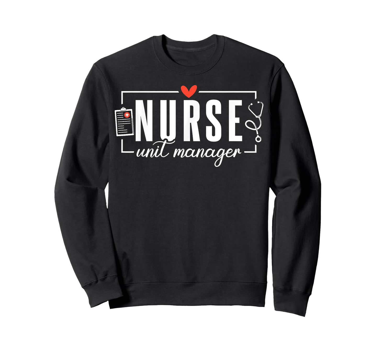 Cute Nurse Unit Manager Heart Stethoscope T-Shirt