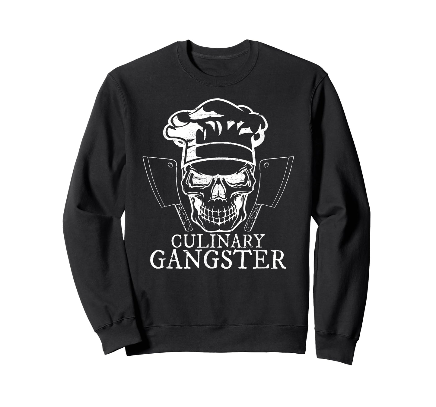 Culinary Gangster Shirt Funny Chef Gift Skull Hat Cooking T-Shirt