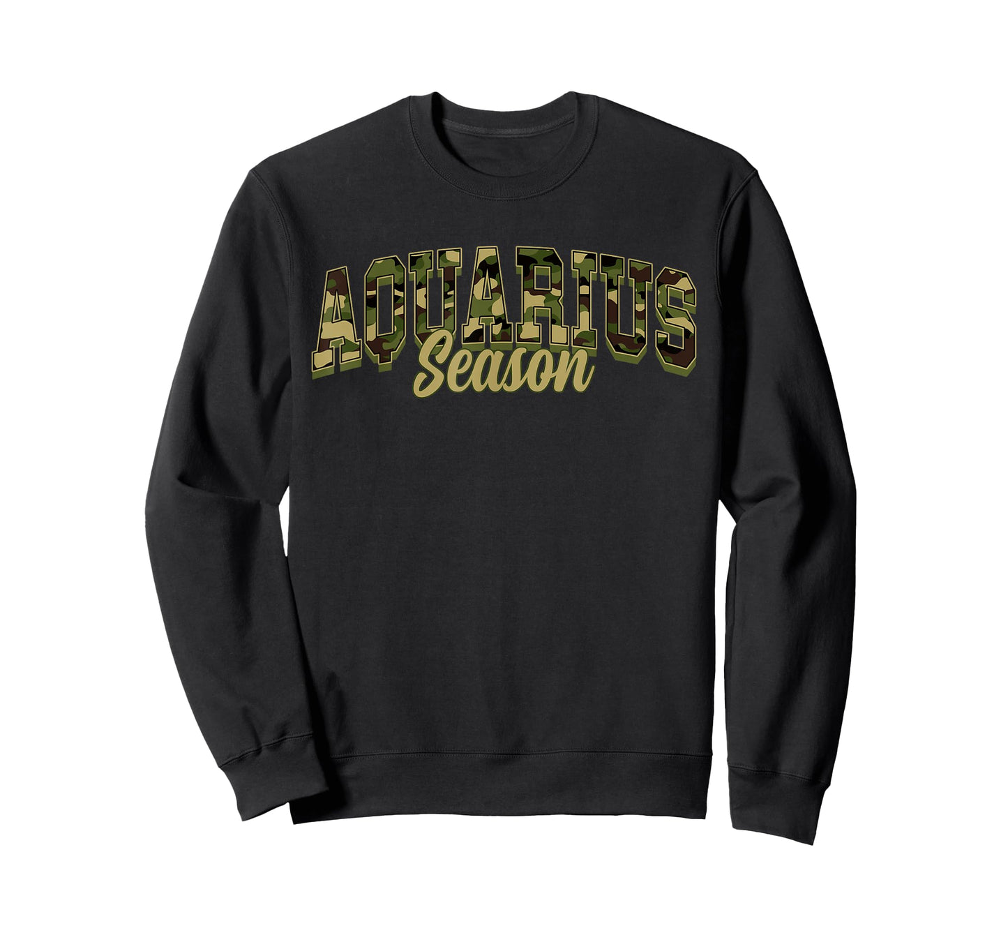 Aquarius Season Camo Camouflage Birthday Zodiac T-Shirt