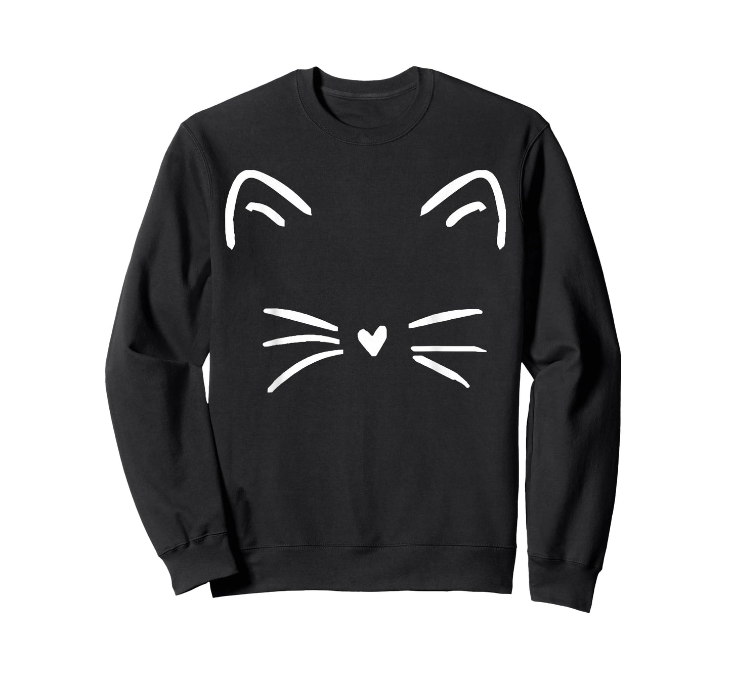 Funny Cute Cat Face Heart Nose Cat Lover T-Shirt