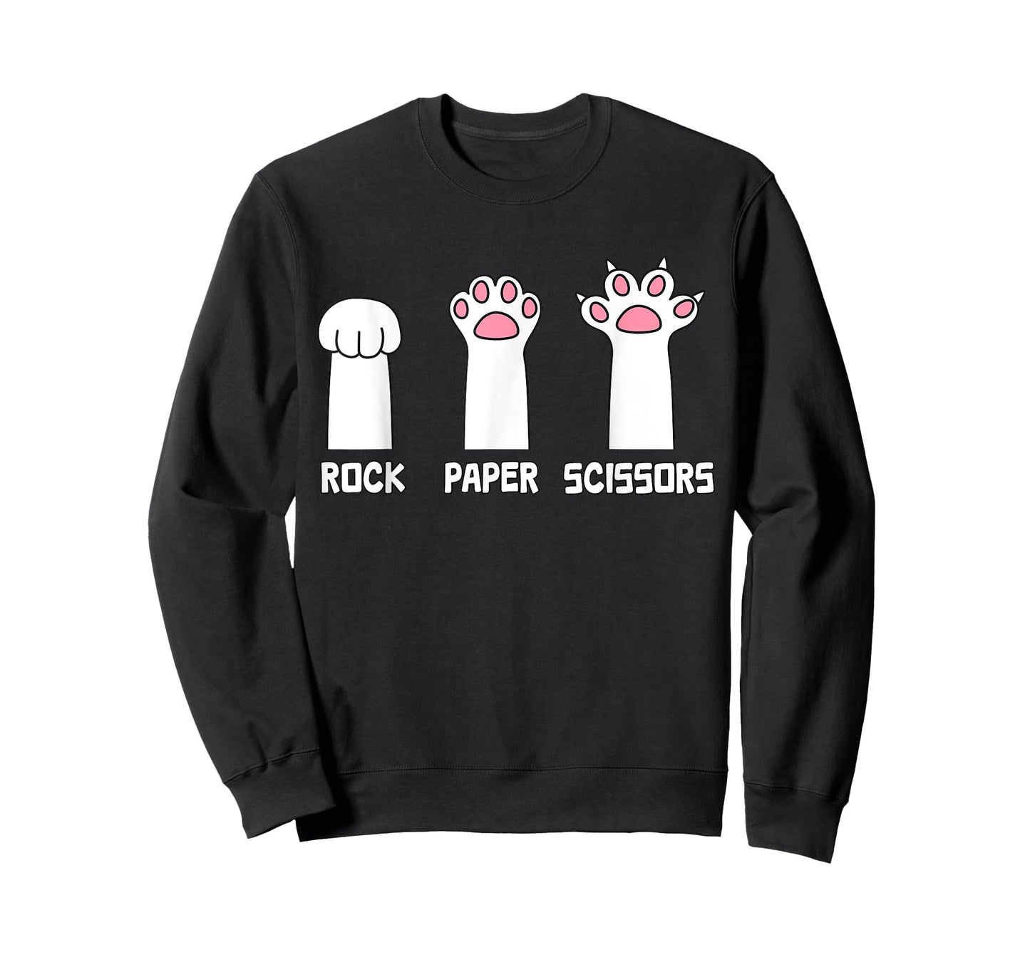 Rock Paper Scissors Cat - Paws Game Cute Paw Funny Cat T-Shirt
