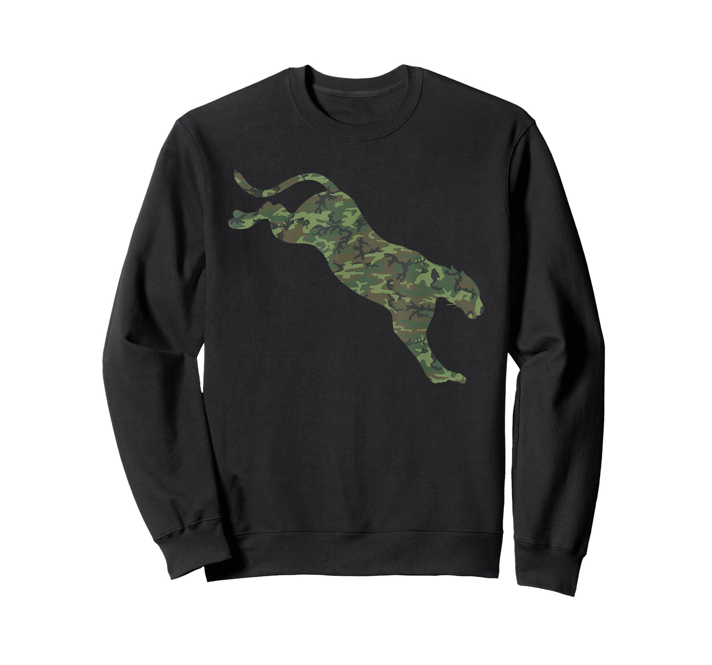 Military Cougar Camo Print US Puma Animal Veteran Men Gift T-Shirt