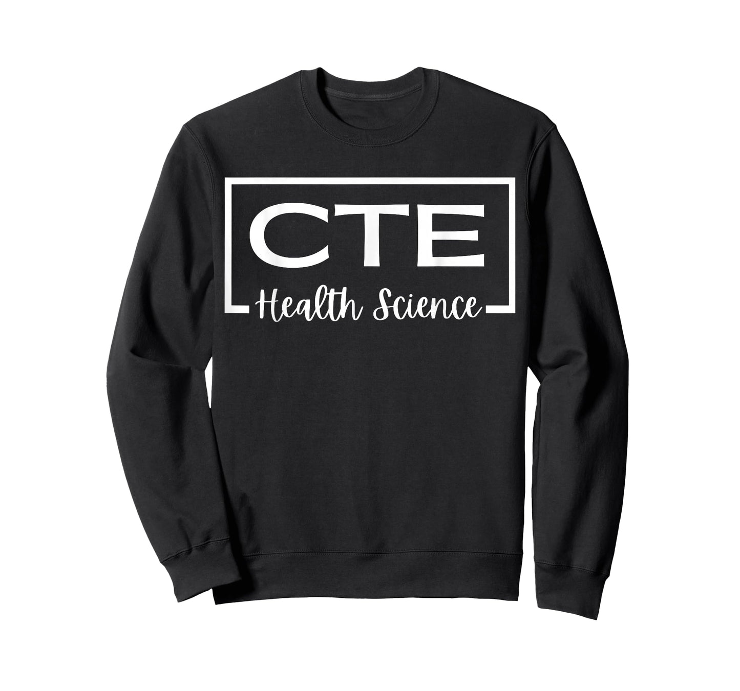 CTE Career And Technical Education Unisex-Adults CTE Teacher Health Theme T-Shirt, Black, Small, Short Sleeve