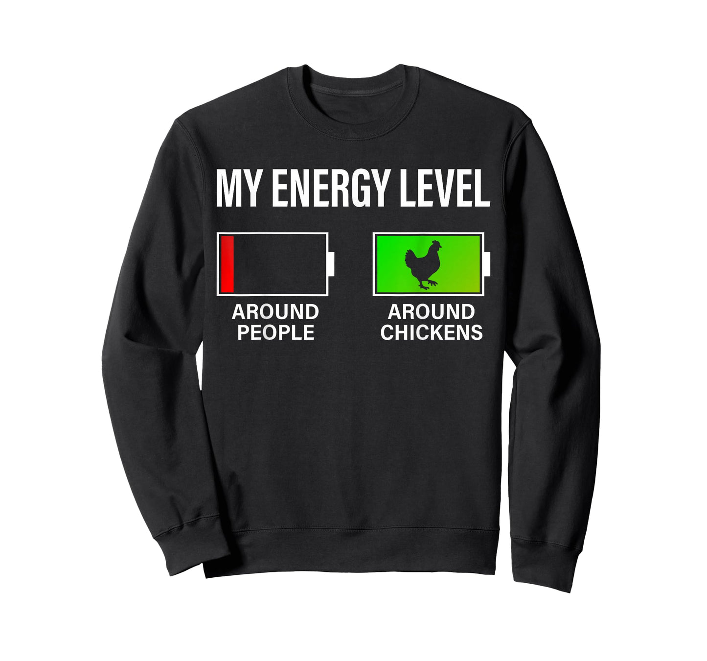 Chicken Lover My Energy Level Funny Chicken Farmer Farming T-Shirt