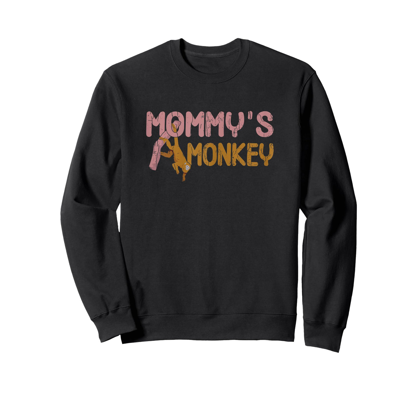Mommy's Monkey Funny Monkeys Animal Lover Graphic T-Shirt