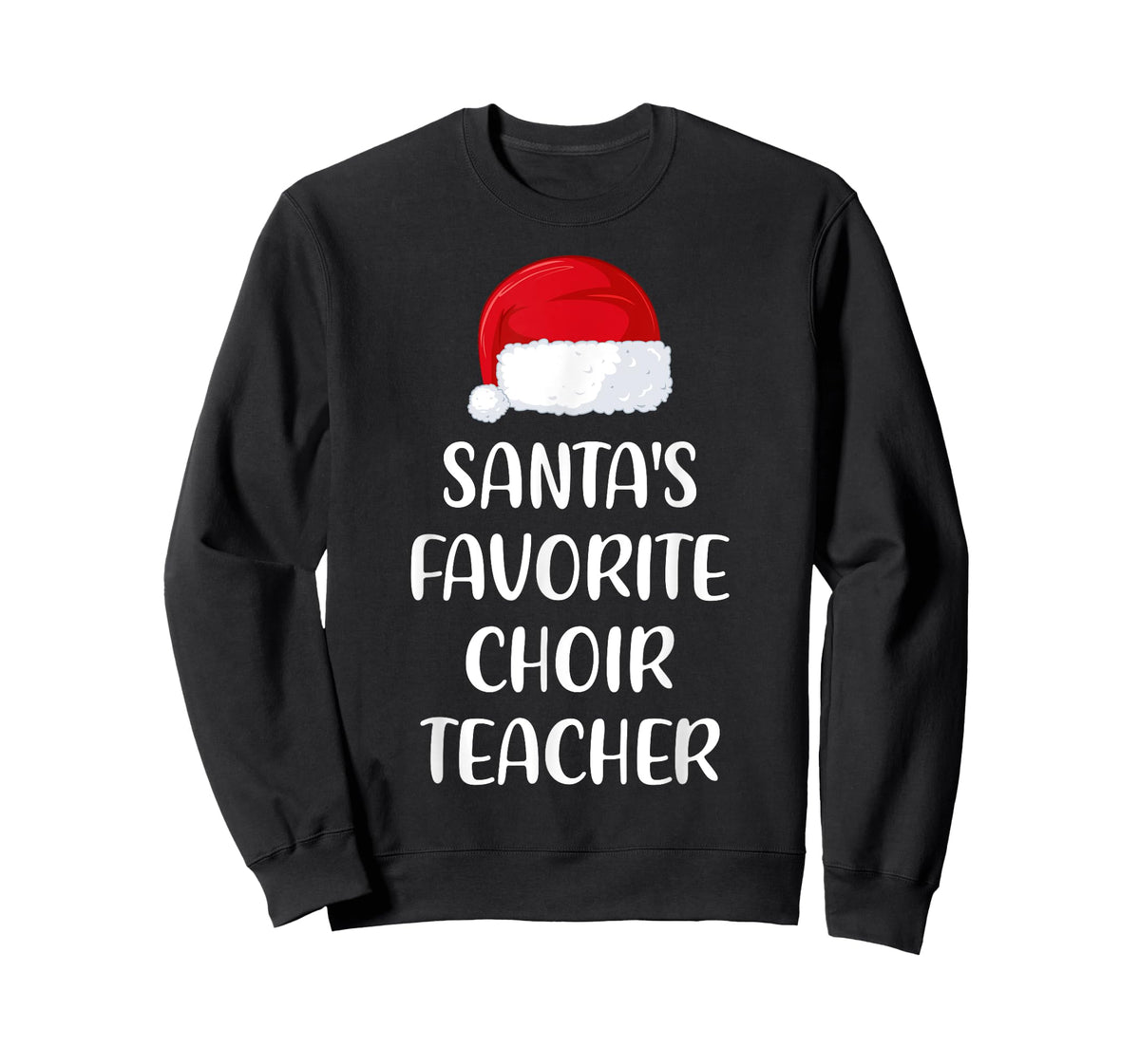 Santas Favorite Choir Teacher Christmas Funny T-Shirt