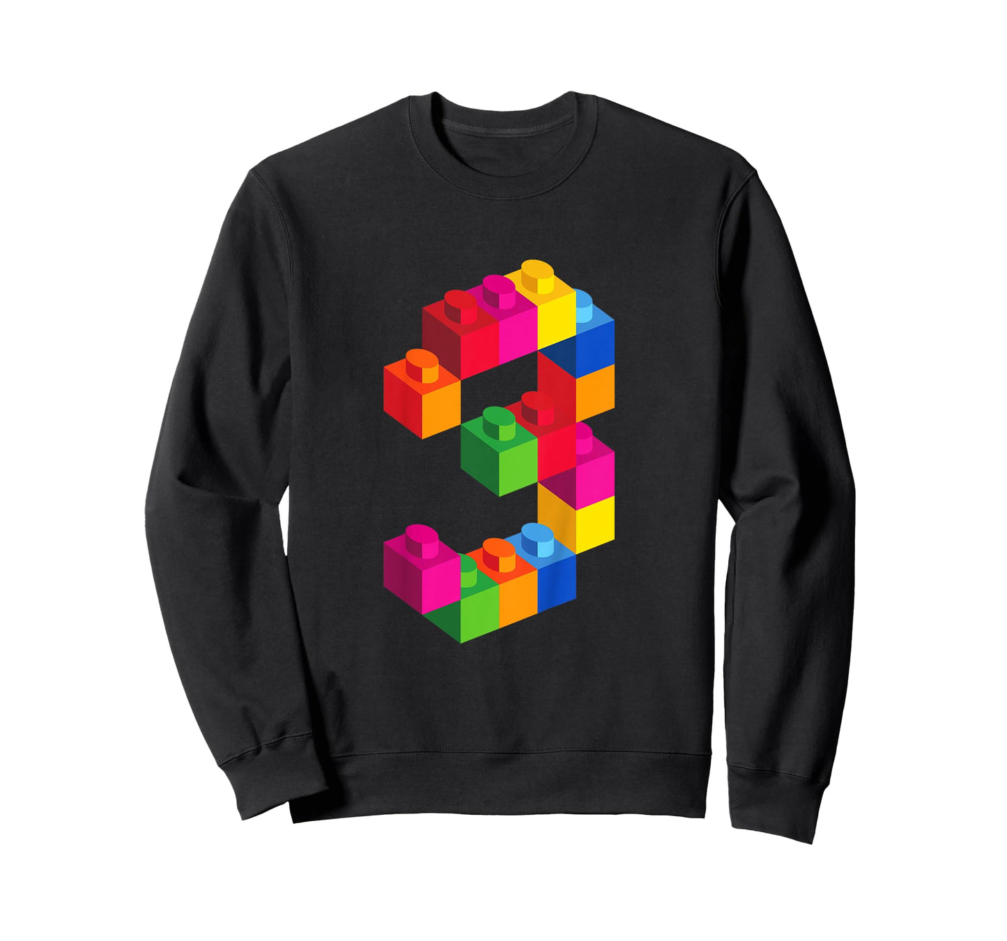 3 Year Old Building Blocks Birthday T Shirt Bricks 3rd Gift T-Shirt