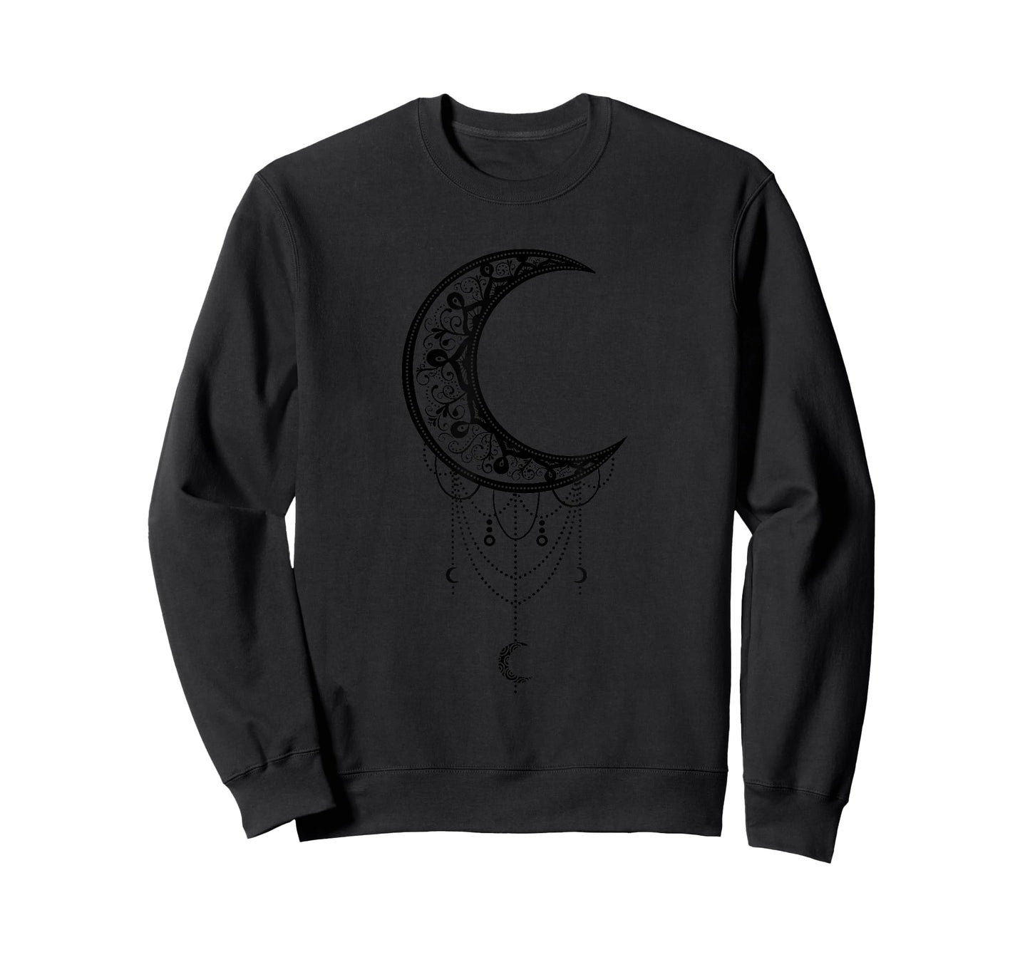 Crescent Moon Art Aesthetic Lunar Artsy Goth Witchy Women T-Shirt