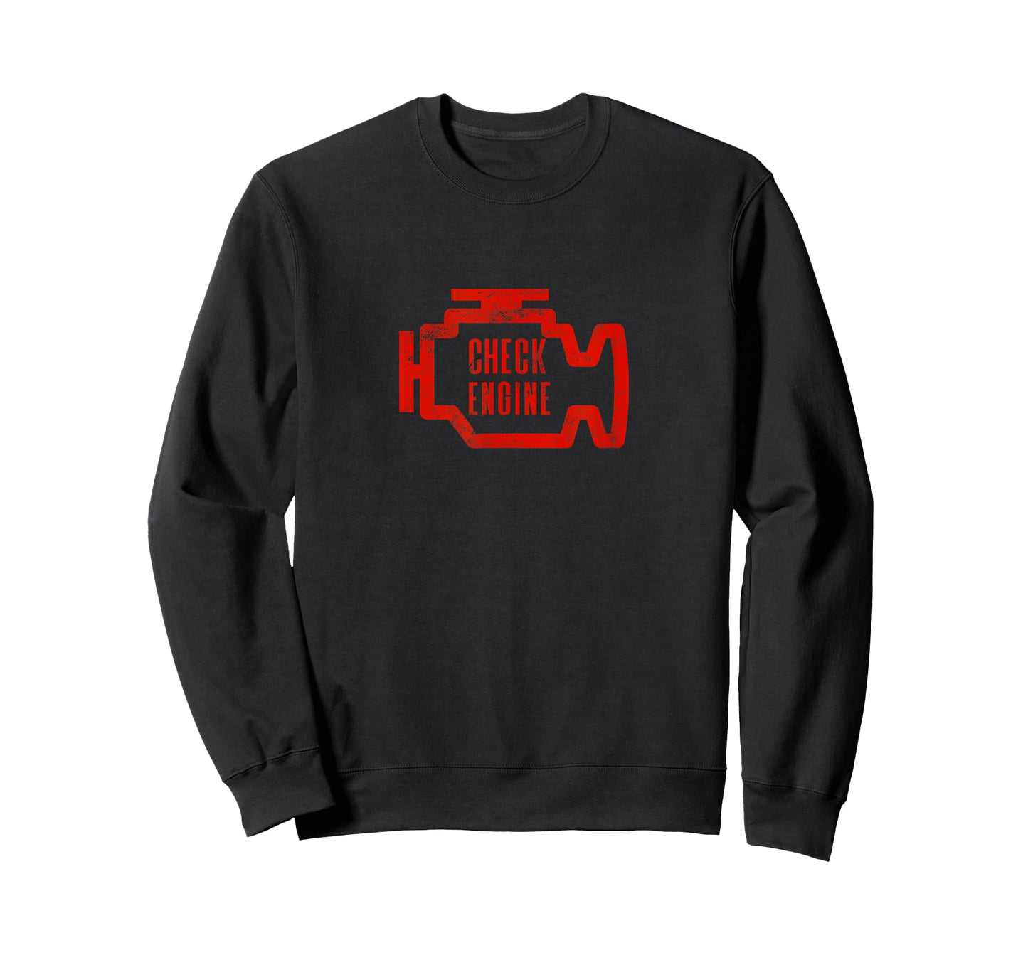 Check Engine Light T Shirt Distressed Look