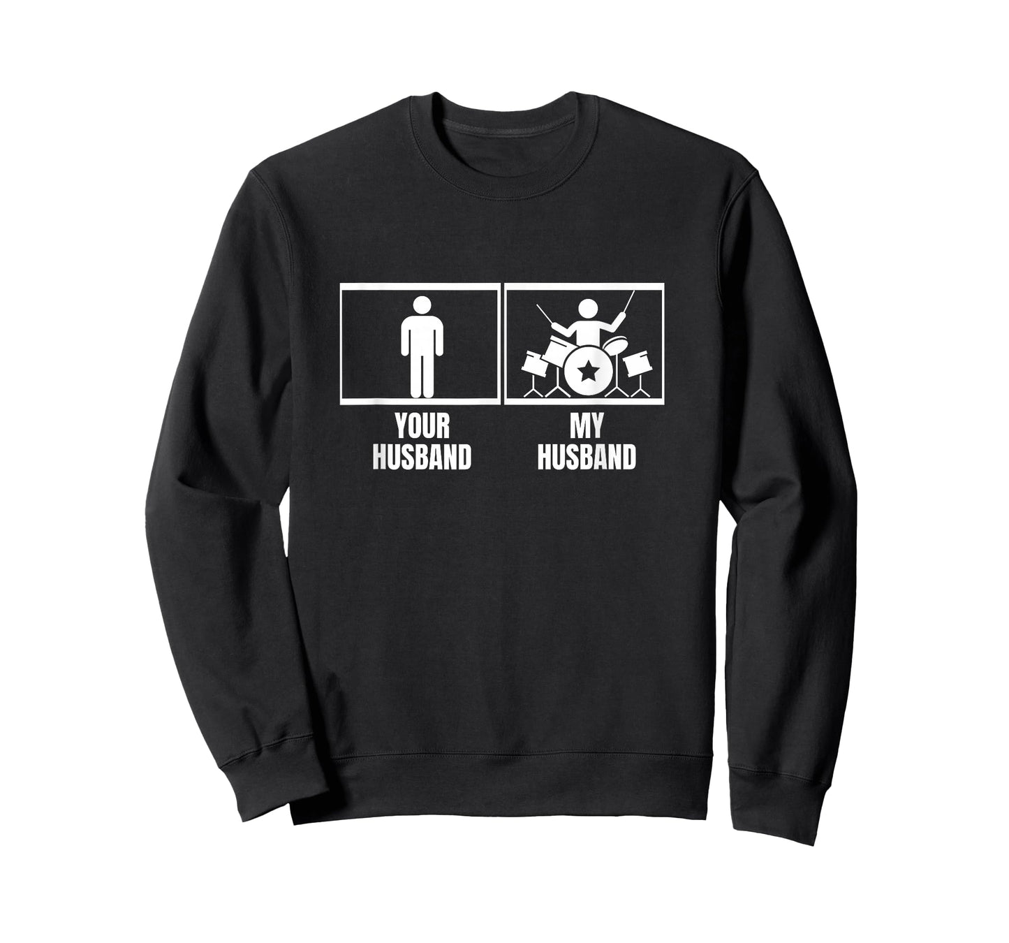 Your Husband My Husband Drum Set Wife Funny Drummer T-Shirt