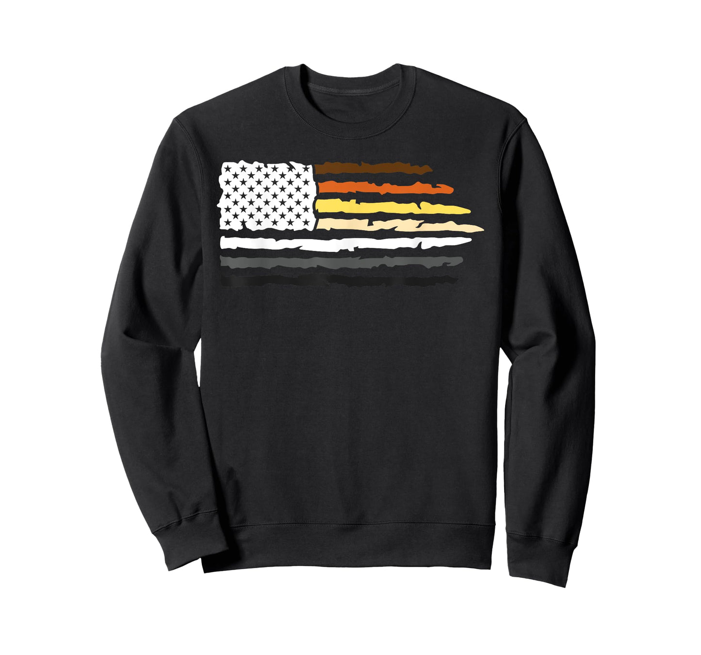 LGBTQ For Gay Pride Month - American Flag USA - Gay Bear Women Men T-Shirt