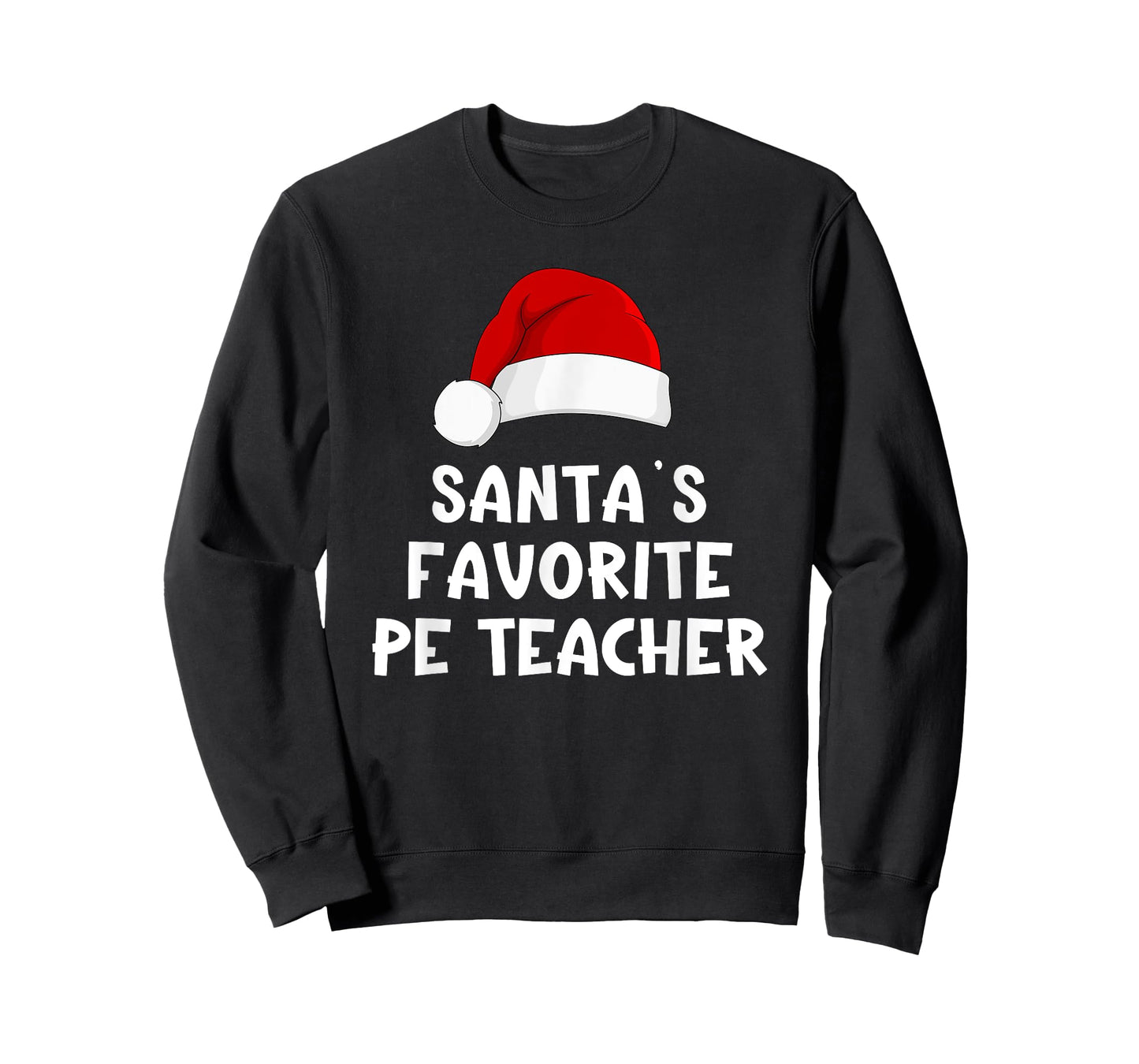 Christmas Santa's Favorite PE Teacher Physical Education T-Shirt