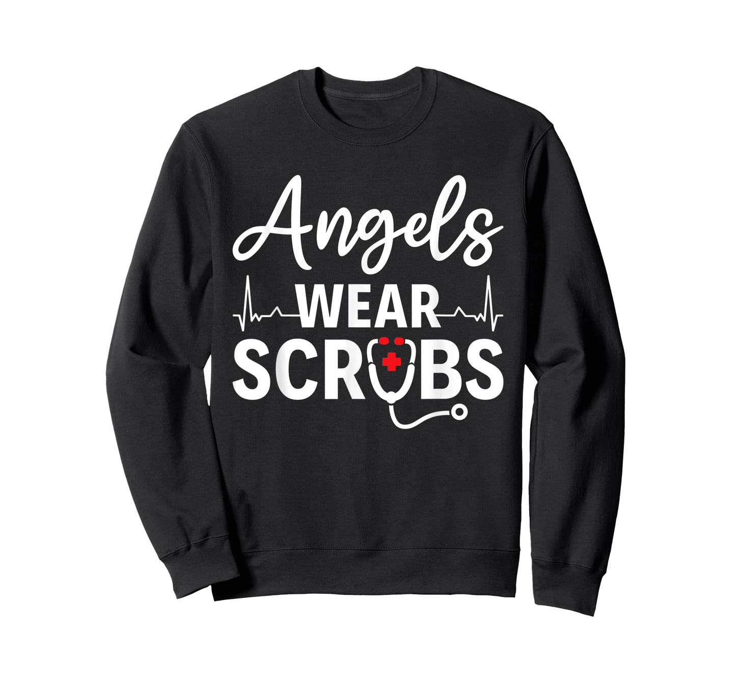 Angels Wear Scrubs Homecare Nurse T-Shirt