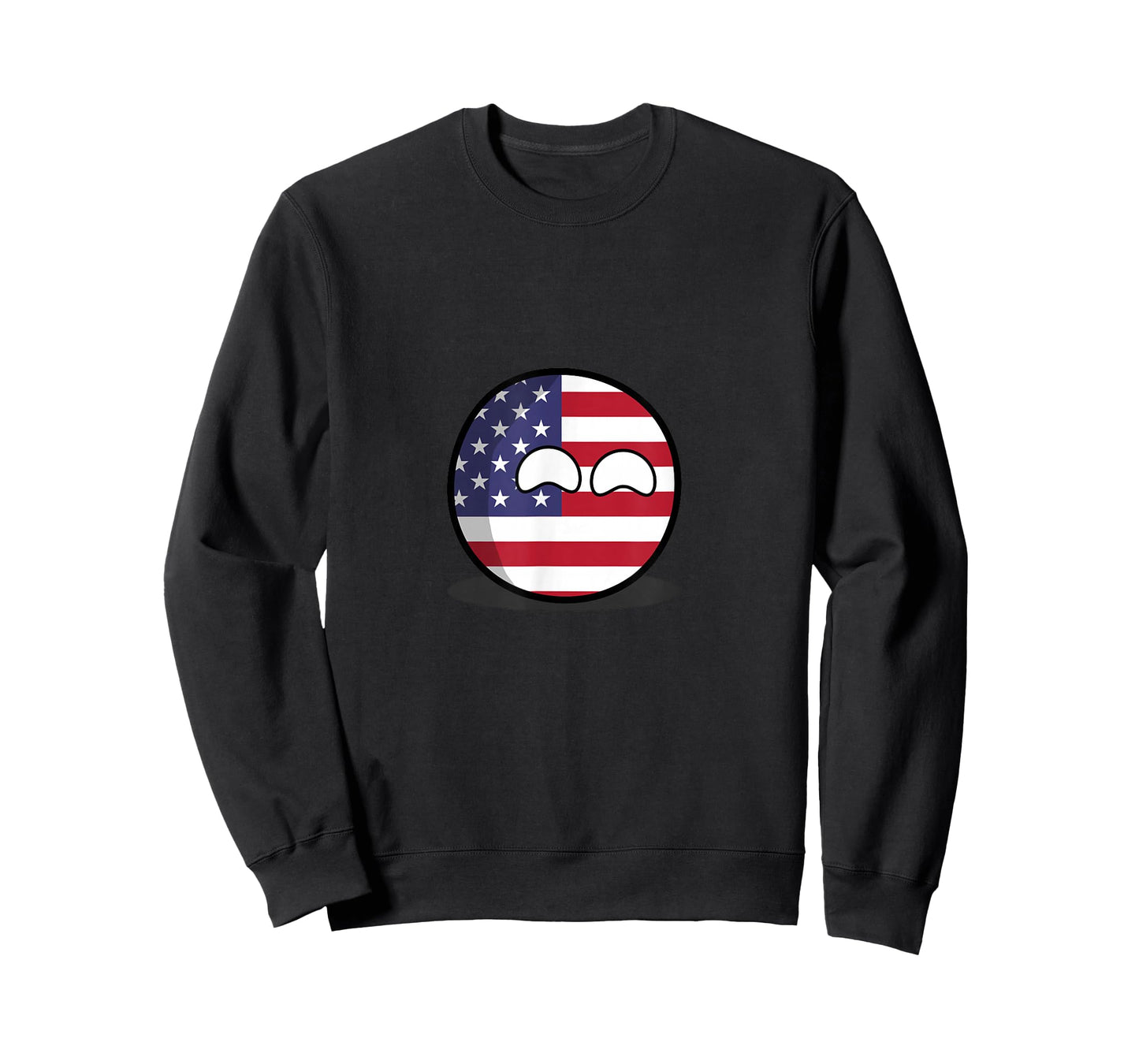 US American Flag Countryball T-Shirt for Women Men