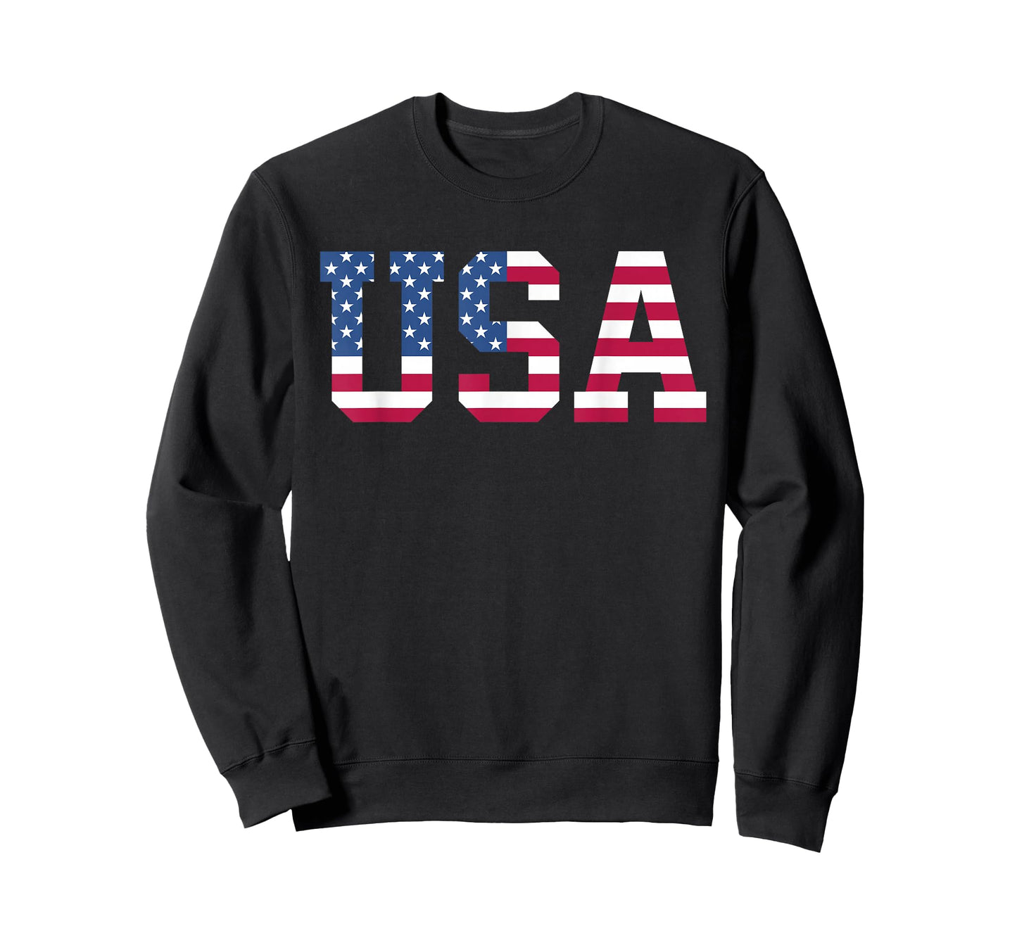 USA American Flag Patriotic Red White Blue Stars & Stripes T-Shirt