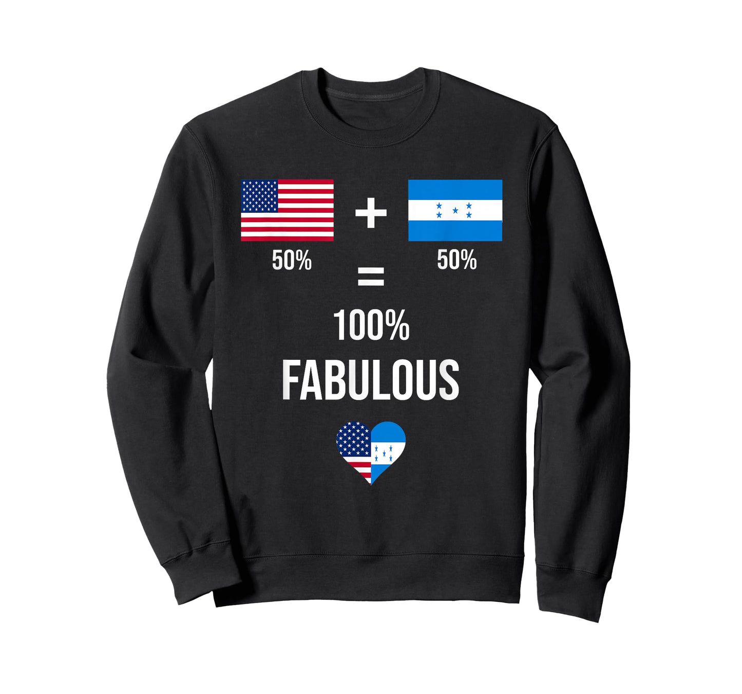 Honduras USA Fabulous Flags Half Honduran Half American T-Shirt