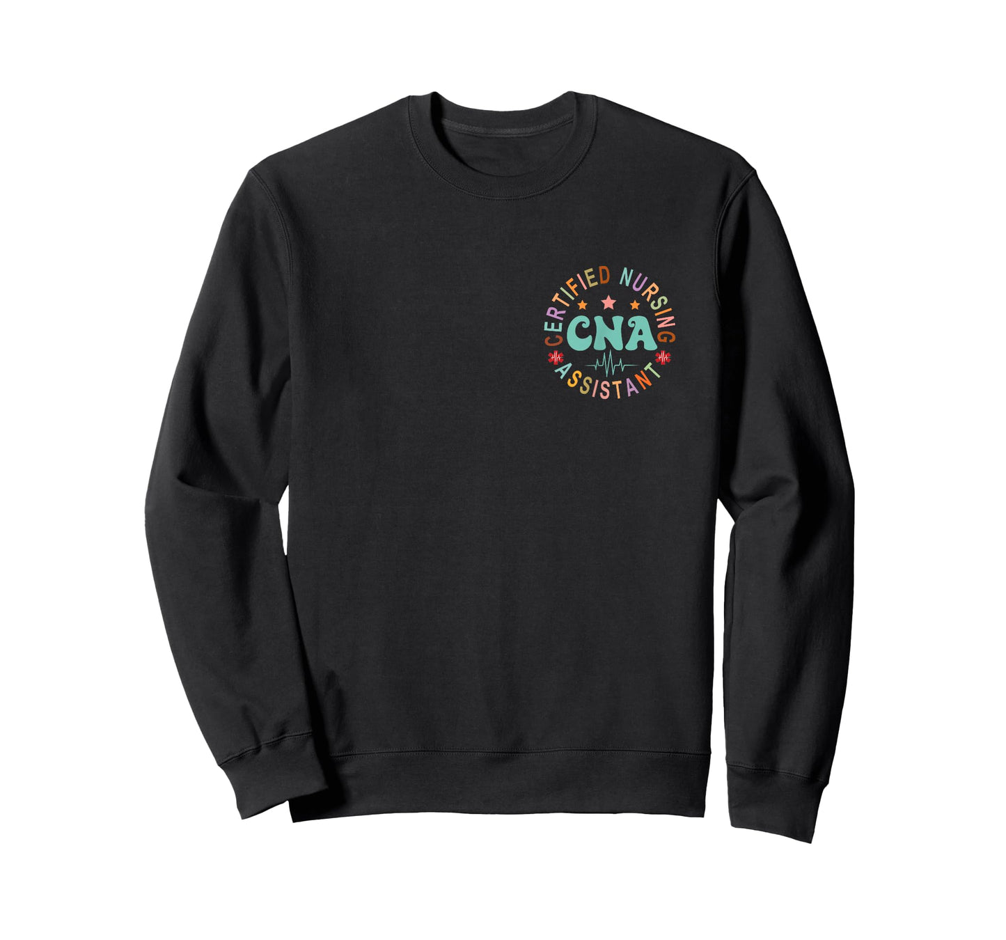 Certified Nurse Assistant Appreciation CNA Apparel Unisex-Adults Black Small Straight Short Sleeve T-Shirt Nursing T-Shirt