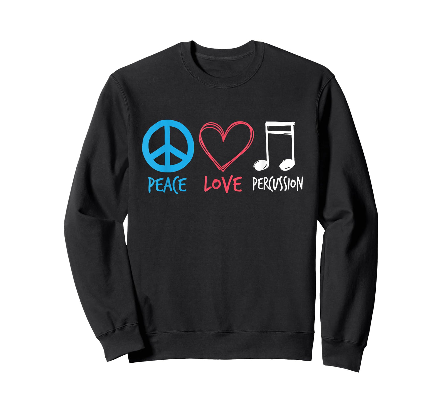 Drumline TShirt Marching Band Shirt | Peace Love Percussion T-Shirt