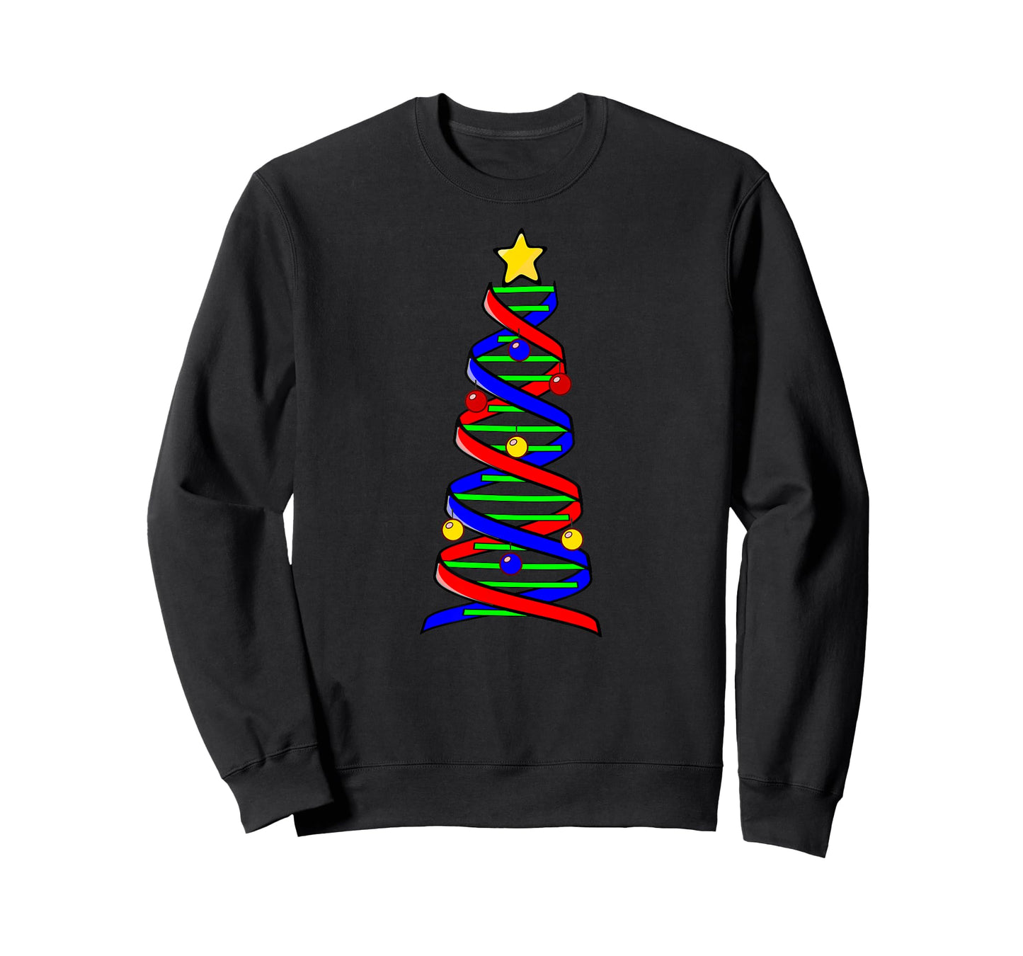 DNA Helix Christmas Tree Life Science Biology Teacher Gift T-Shirt