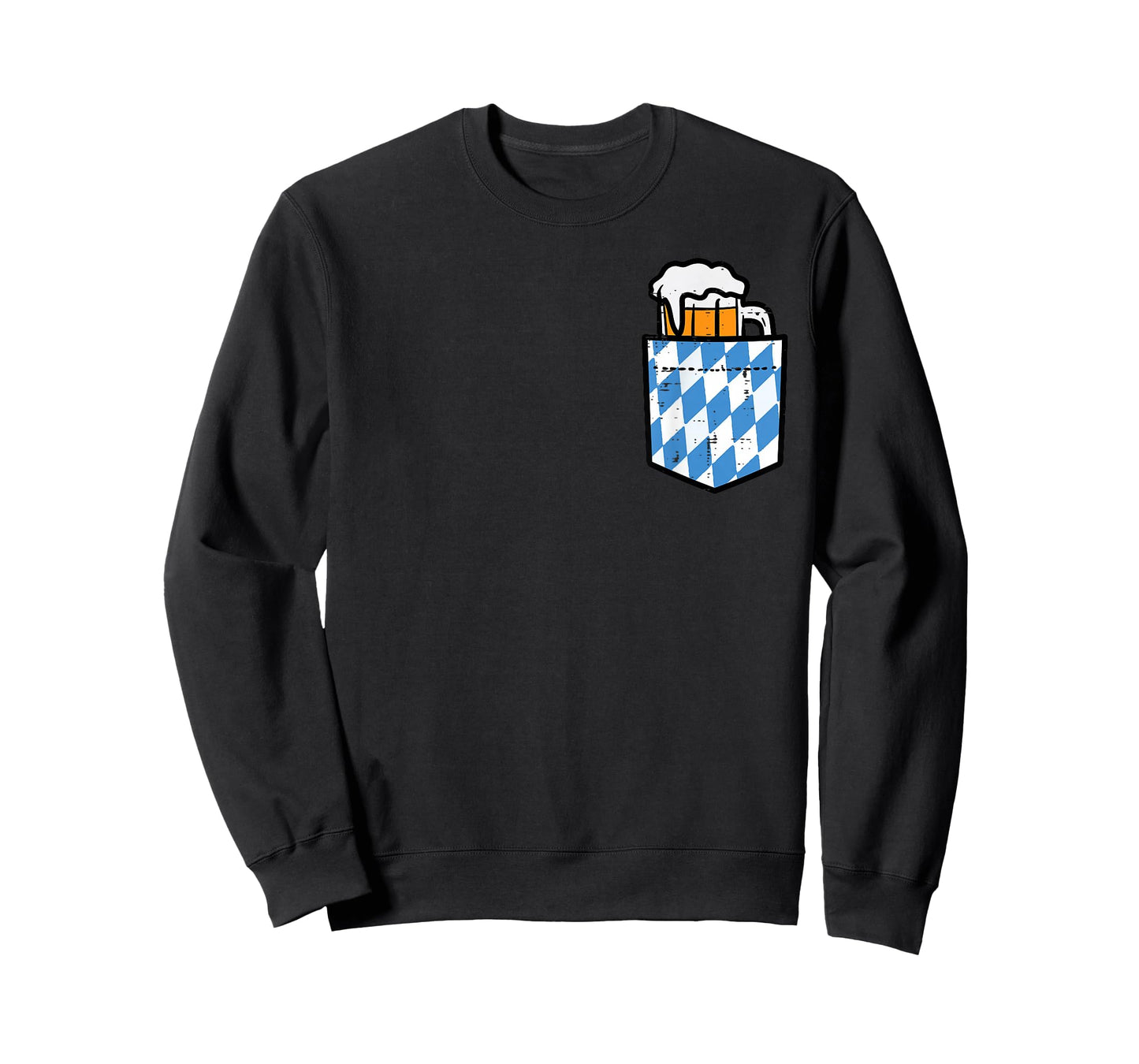 Oktoberfest Bavaria Flag Pocket Fun German Costume Men Women T-Shirt