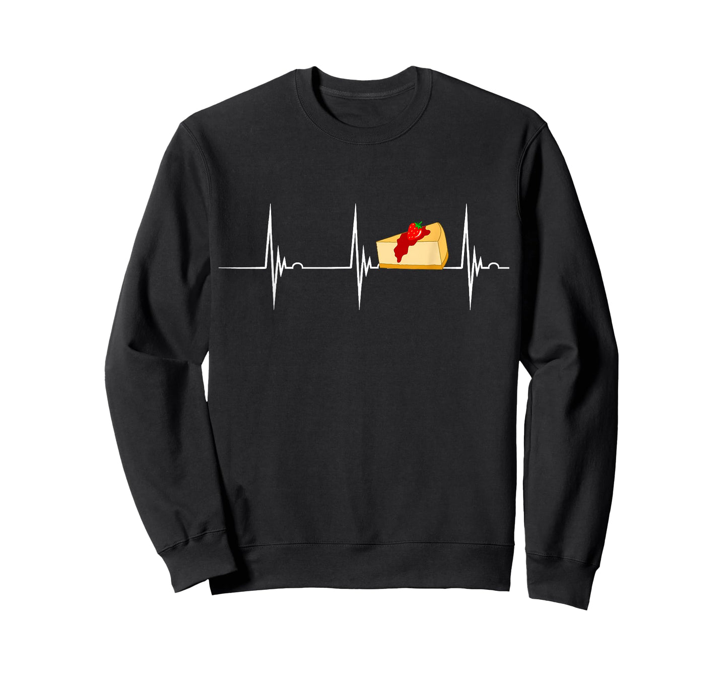 Cheesecake Heartbeat ECG Pulse Cheese Cake Cake T-Shirt