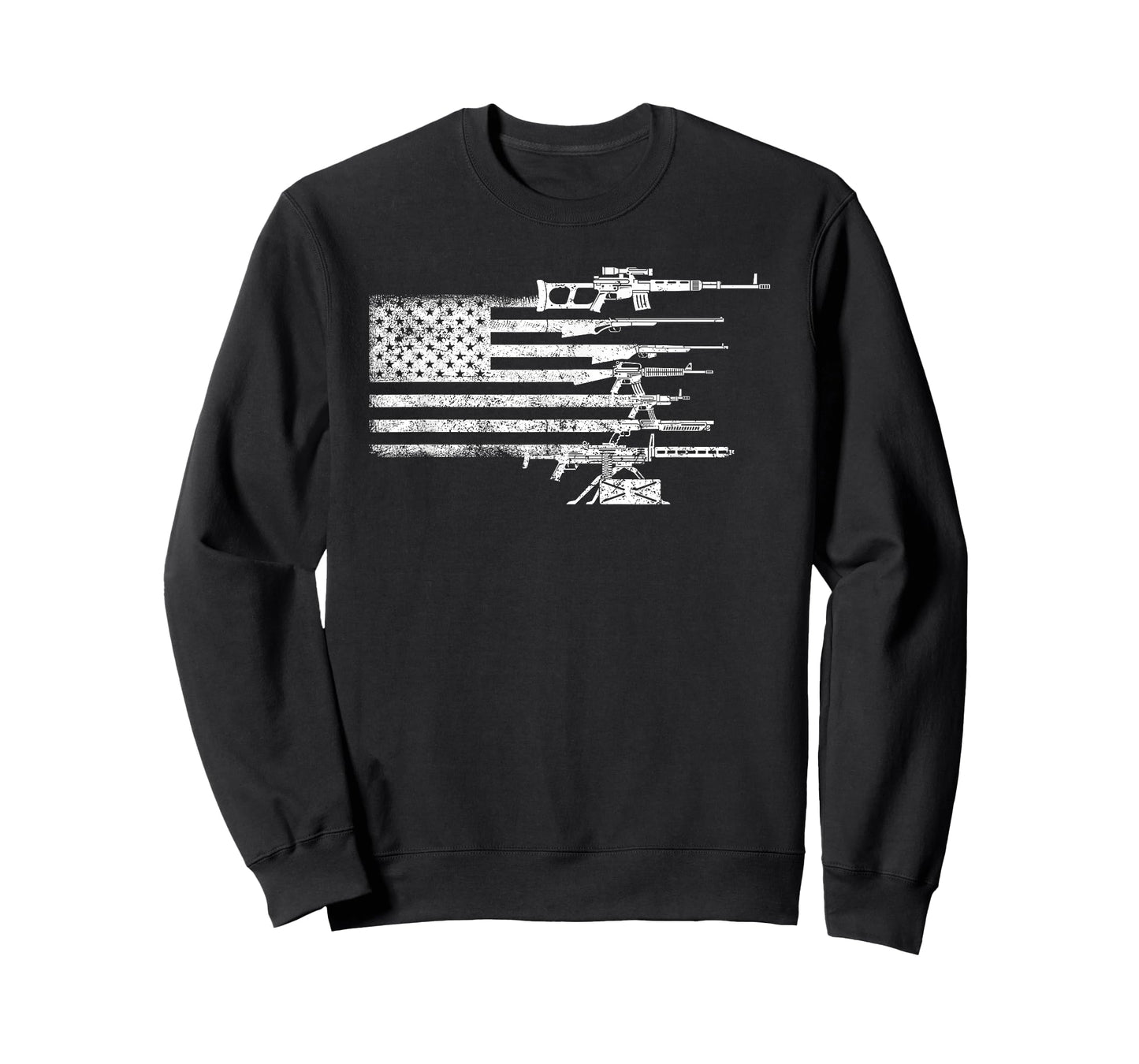 American Flag Gun Women Men T-Shirt