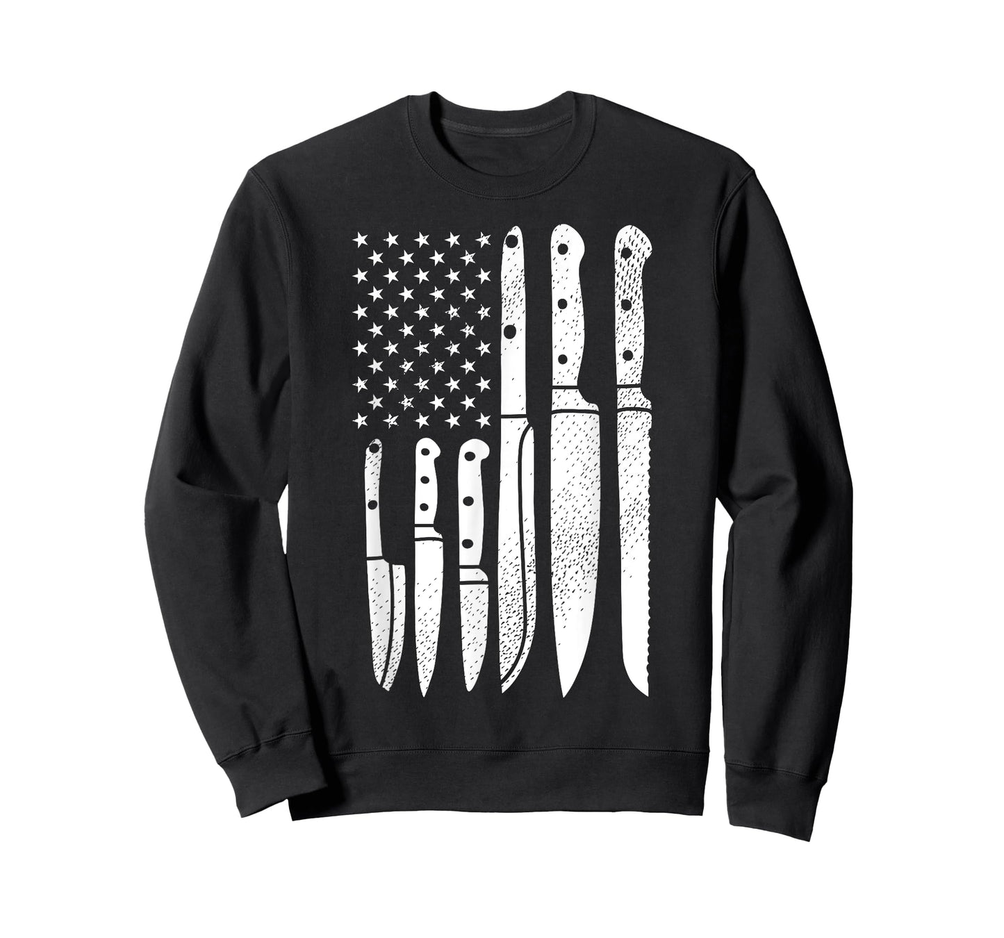 Chef Knives Cooking Utensil Cook Cooking US Flag July 4 T-Shirt