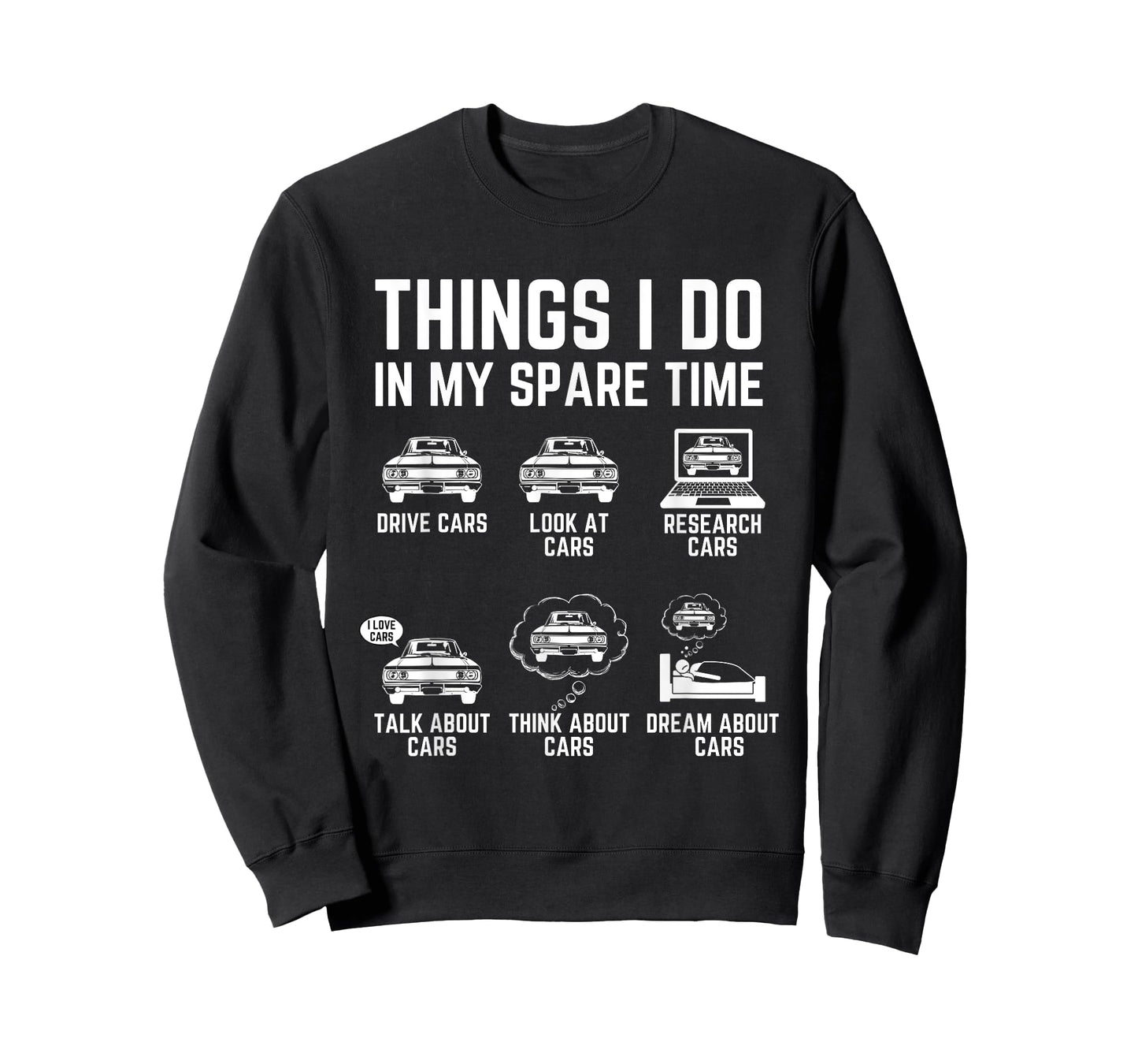 Things I Do in My Spare Time Car Enthusiast Funny Car Guy T-Shirt