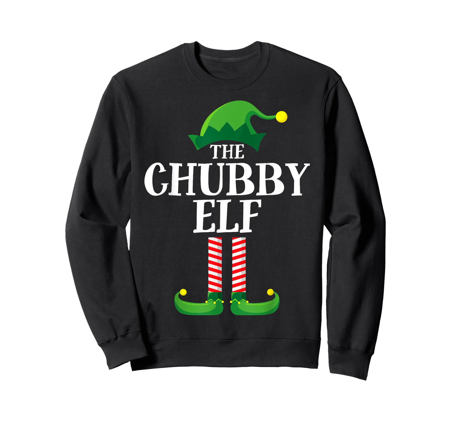 Chubby Elf Matching Family Group Christmas Party T-Shirt
