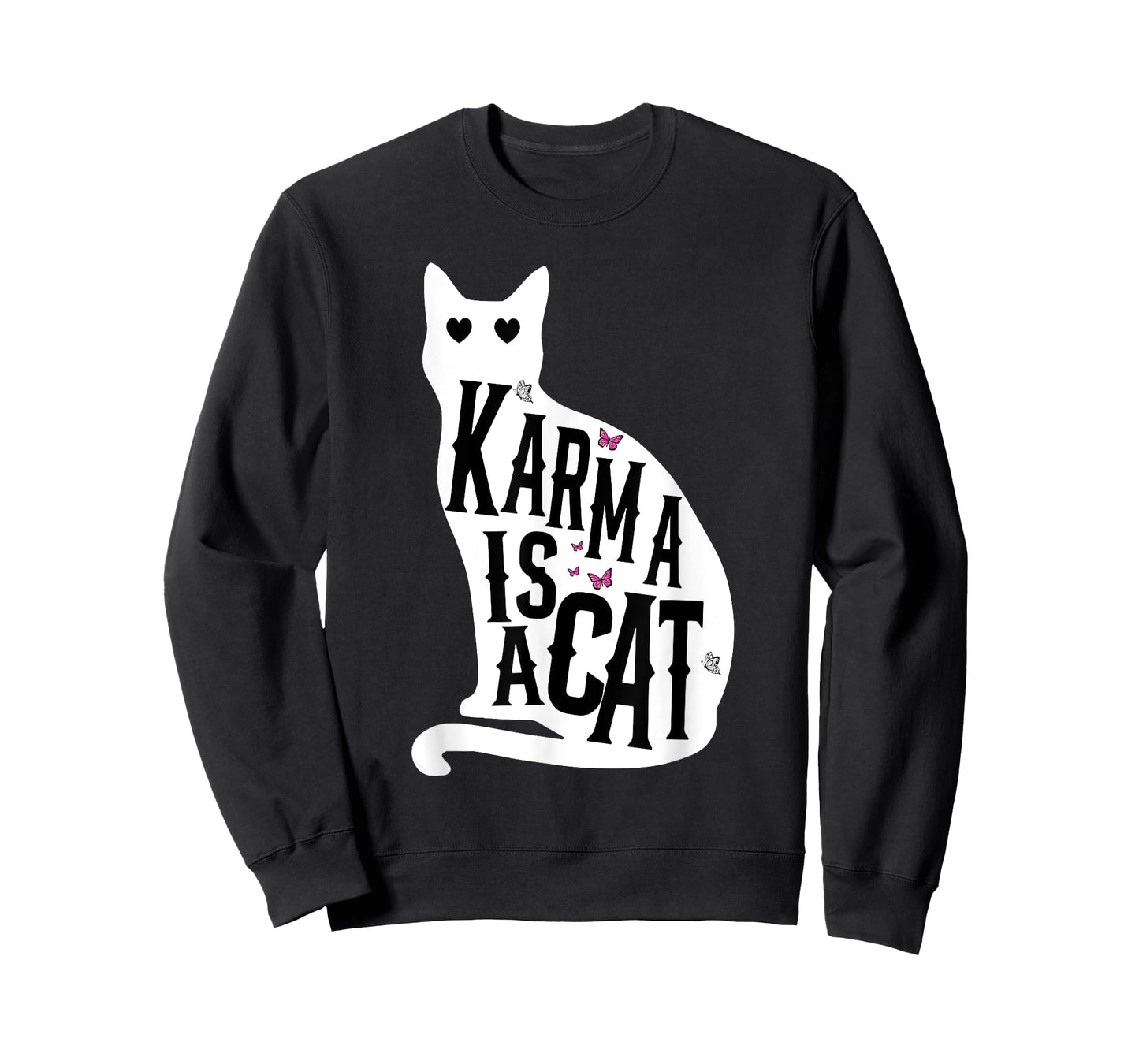 Retro Karma Is A Cat Funny For Men Women Kids Meme T-Shirt