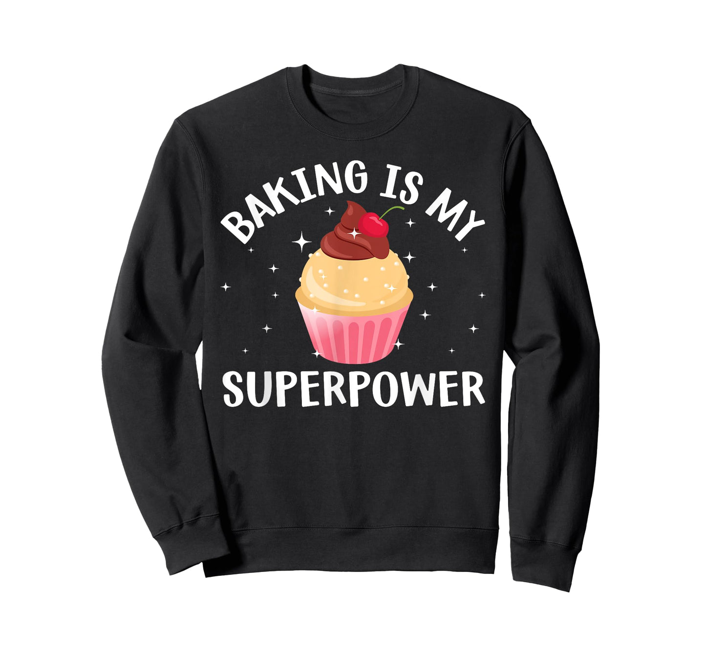 Cool Baking For Men Women Cupcake Superpower Baker Cake Chef T-Shirt