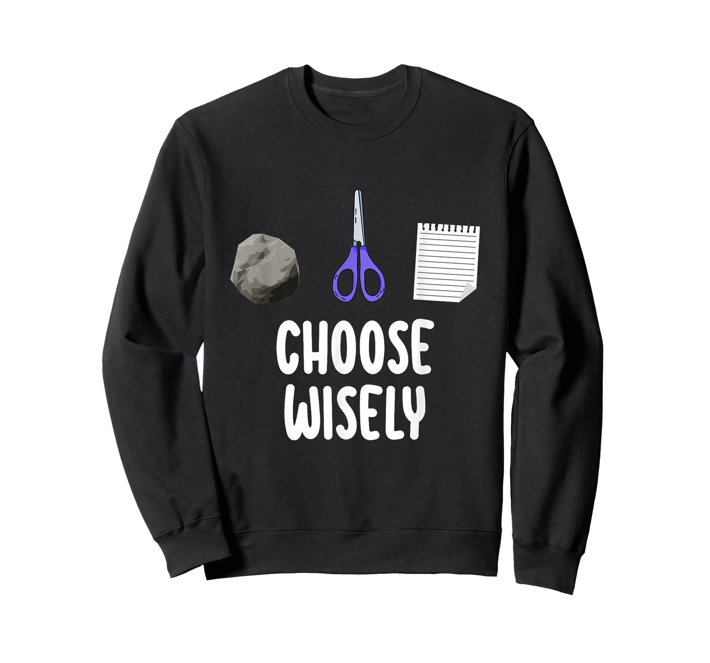 Rock Paper Scissors Hand Game Shirt Funny Choose Wisely Kids T-Shirt