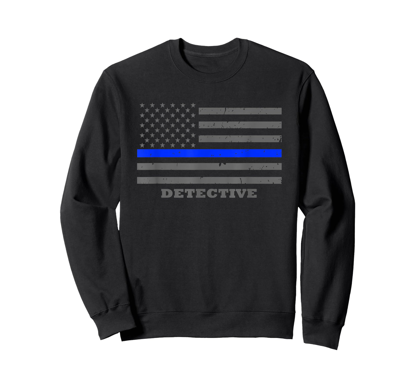 Police Detective Gift - Thin Blue Line American Flag T-Shirt