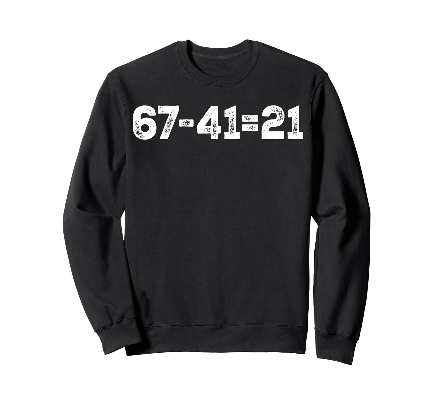 Vintage 67-21=41 Funny Gen Z Math Meme Trendy Back to School T-Shirt