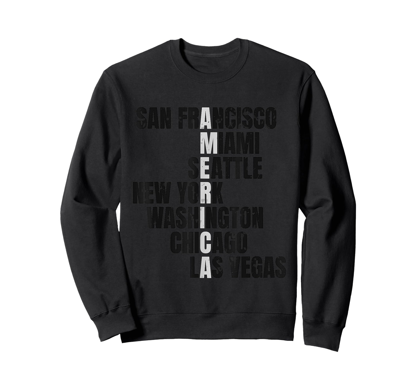 America Famous Cities US Cities USA New York San Francisco T-Shirt
