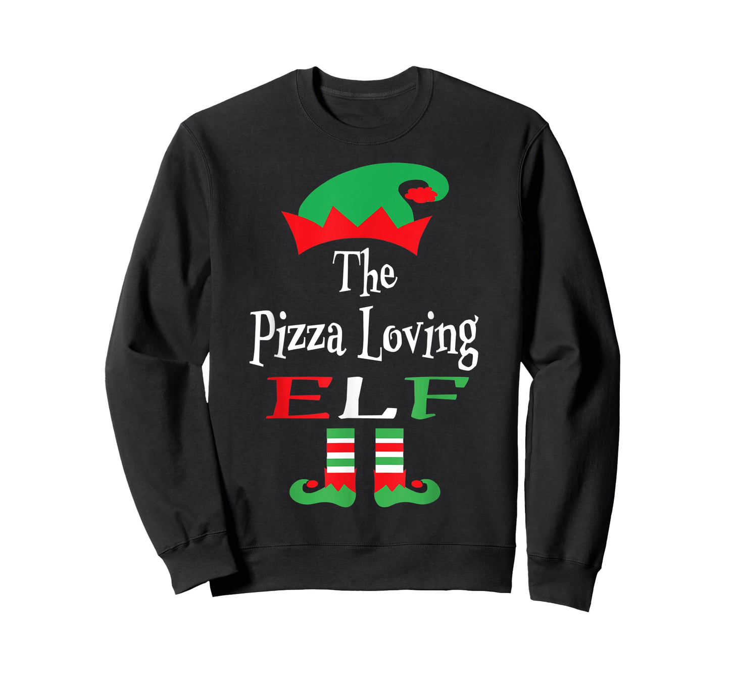 Christmas Funny The Pizza Loving Elf Shirt Youth Teens Gift T-Shirt
