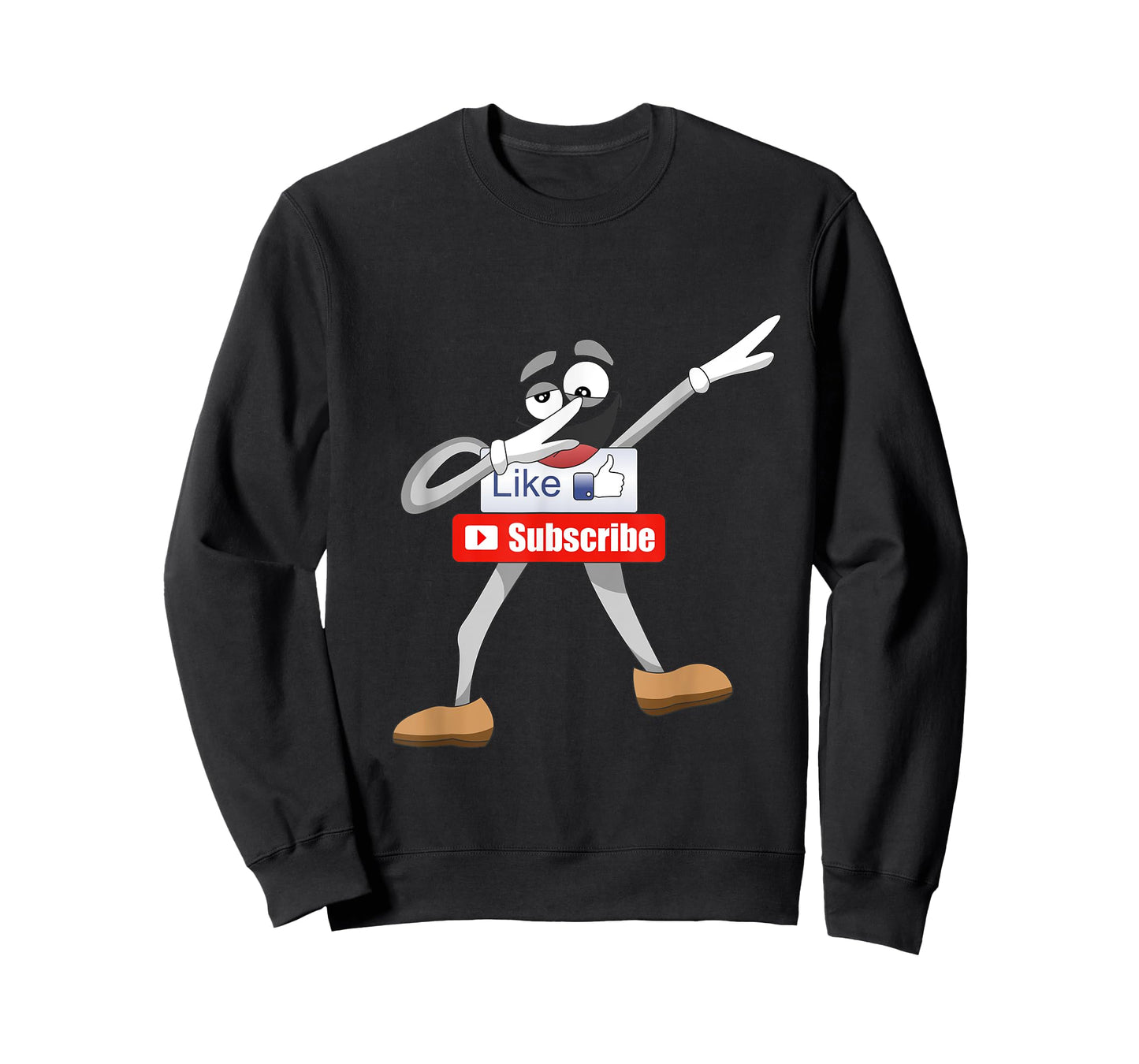 Funny Video Blogger Vlogger Dabbing Like Subscribe Button T-Shirt