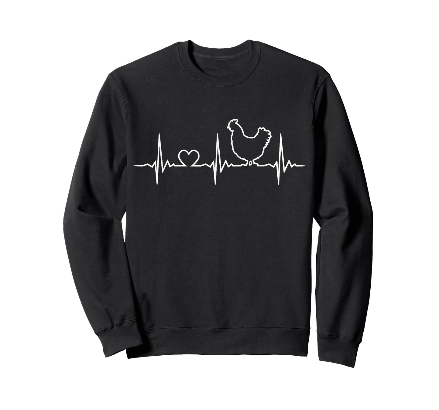 Chicken Farming Heartbeat Funny Chicken Farmer T-Shirt