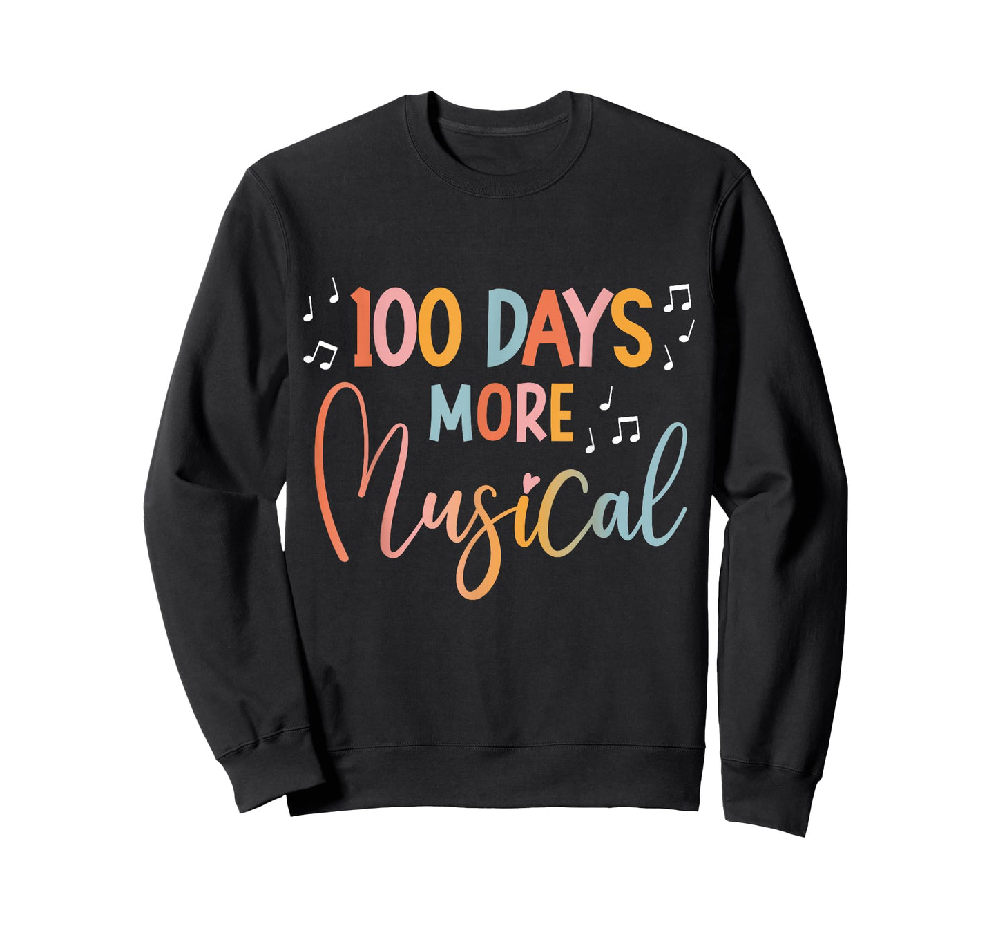 100 Days More Musical 100 Days of School Music Teacher T-Shirt