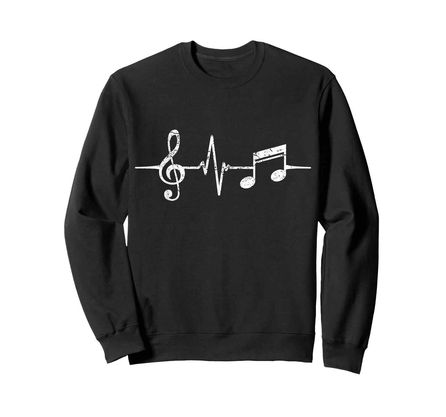 Heartbeat Musical Notes Musician Stuff Funny Music T-Shirt