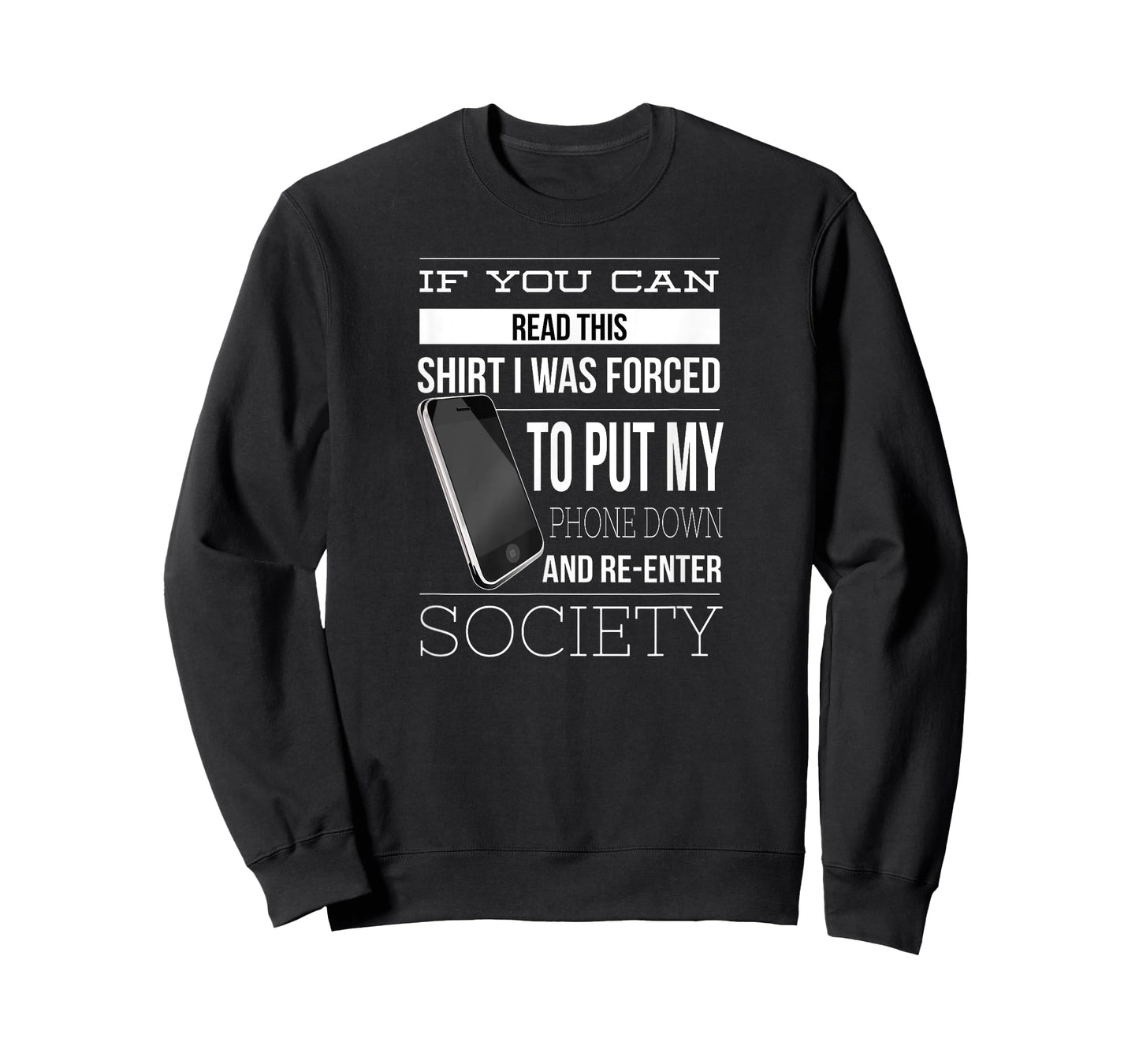 Phone Addiction Funny TShirt Smart Cell Phone Addict Humor T-Shirt