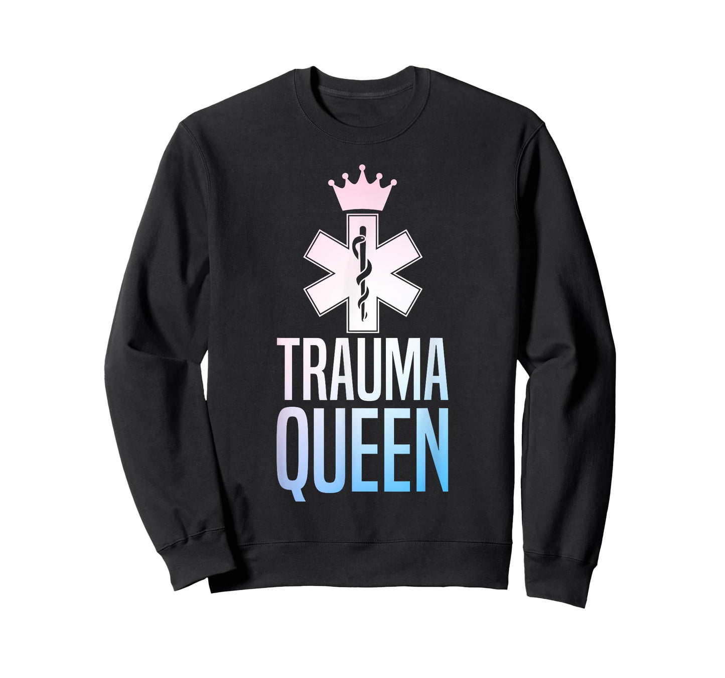 Funny Trauma Queen Art For Women Girls Youth Paramedic EMT T-Shirt