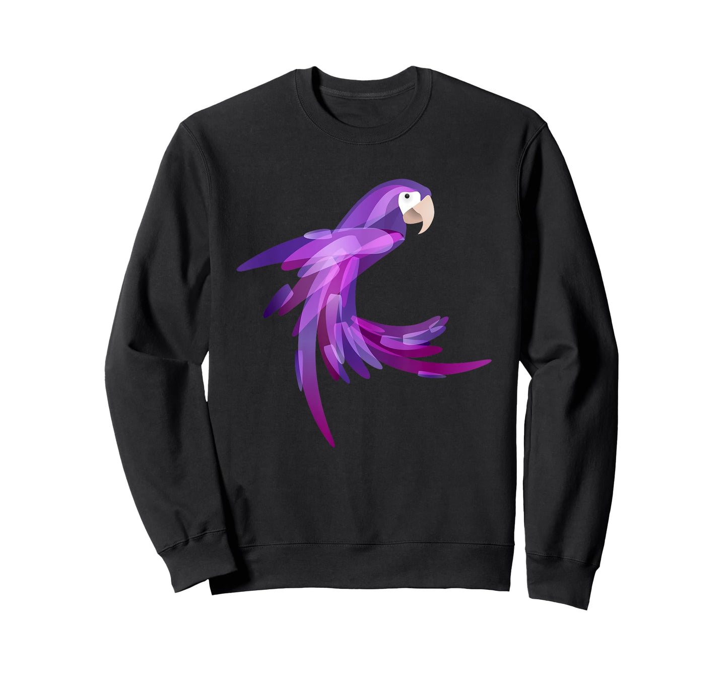 Cool Pretty Purple Parrot Art Bird Lover Gift Macaw T-Shirt