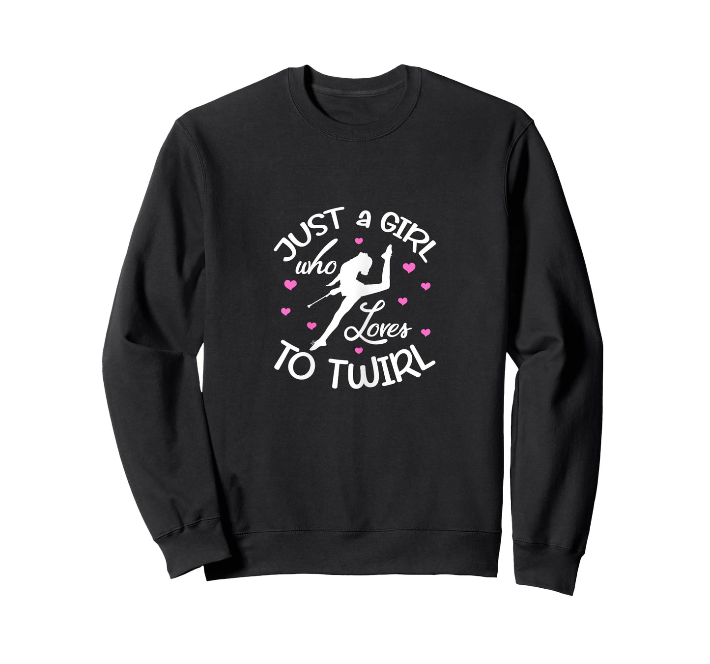 Just A Girl Who Loves To Twirl Baton Twirling Twirler T-Shirt